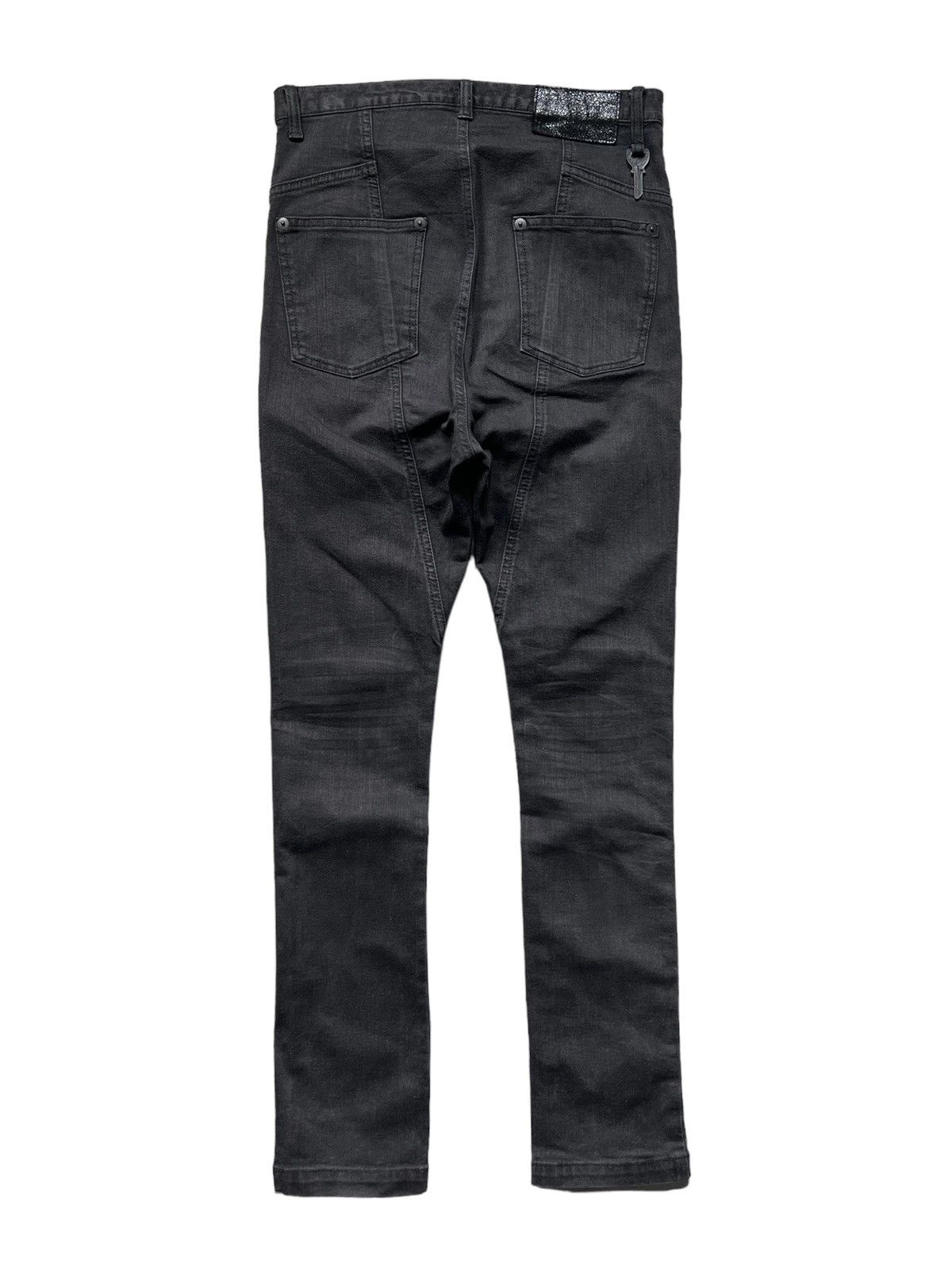 Japanese Brand Moonage Devilment 🇯🇵 Drop Crotch Skinny Jeans Size US 30 / EU 46 - 2 Thumbnail