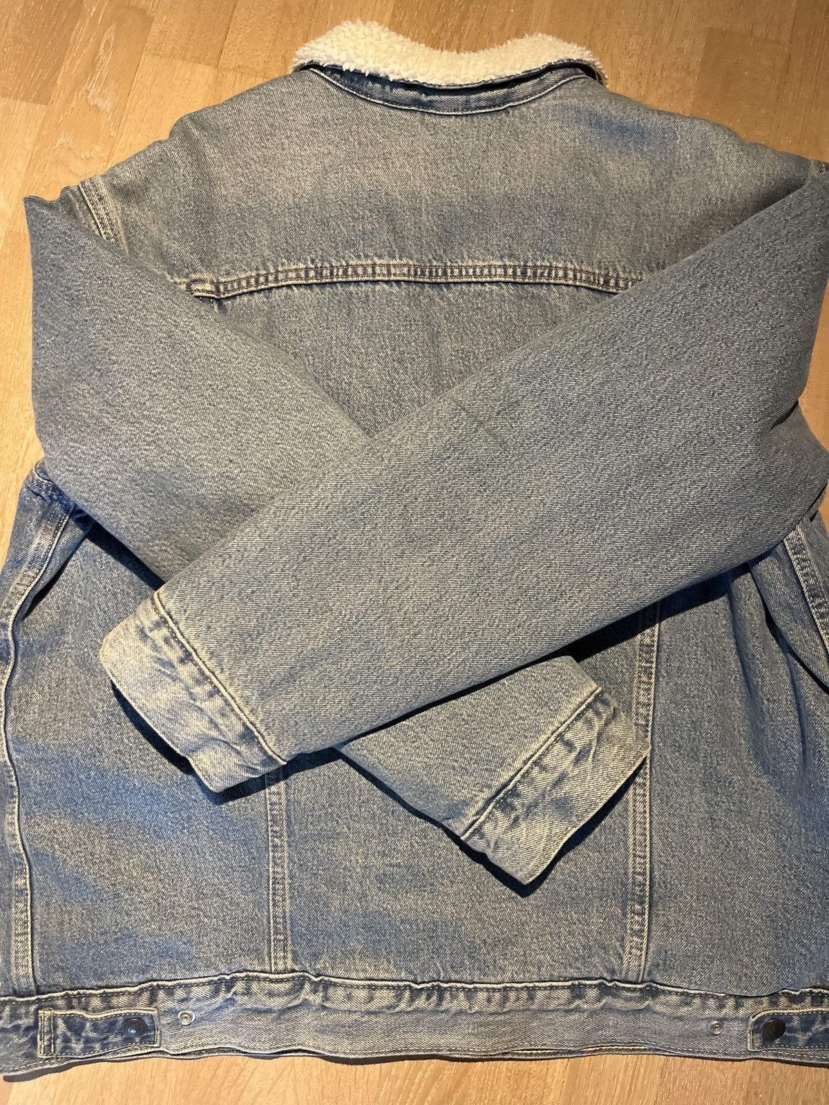 Levi's Levis Sherpa Trucker Jacket Light wash Size US XL / EU 56 / 4 - 6 Thumbnail