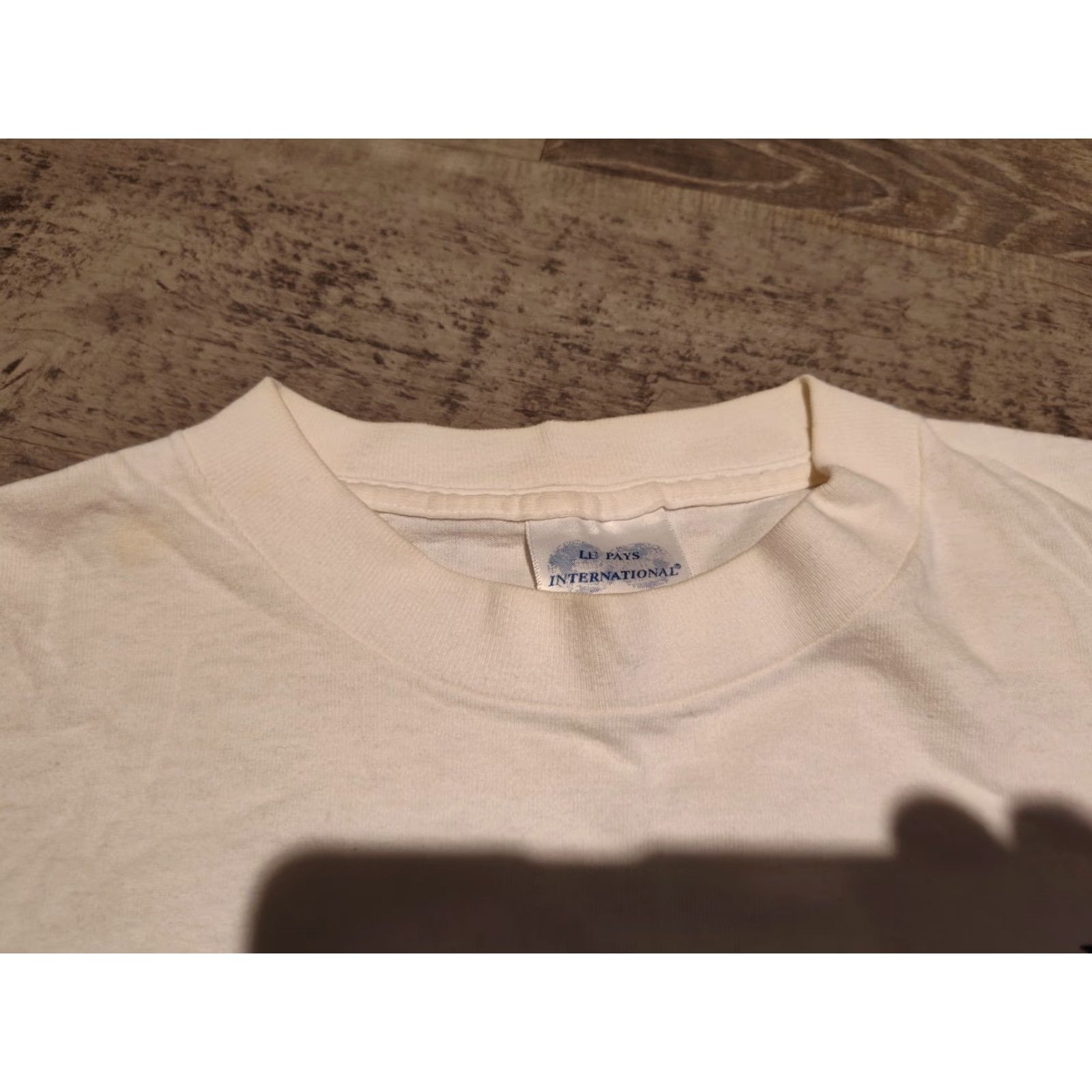 Vintage VINTAGE Le Pays International 90s American Flag Graphic T-Shirt Men Large White Retro States US Size US L / EU 52-54 / 3 - 7 Thumbnail