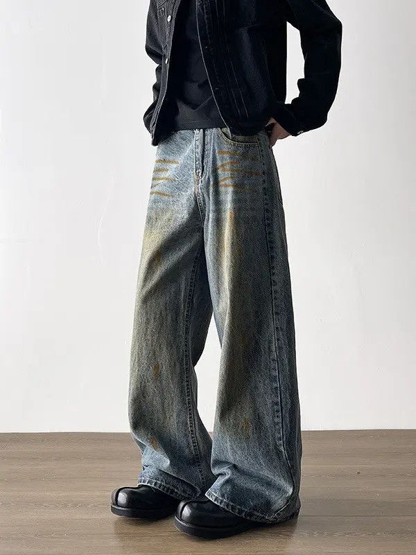 Japanese Brand × Jean Retro loose wide leg casual jeans Size US 32 / EU 48 - 1 Thumbnail