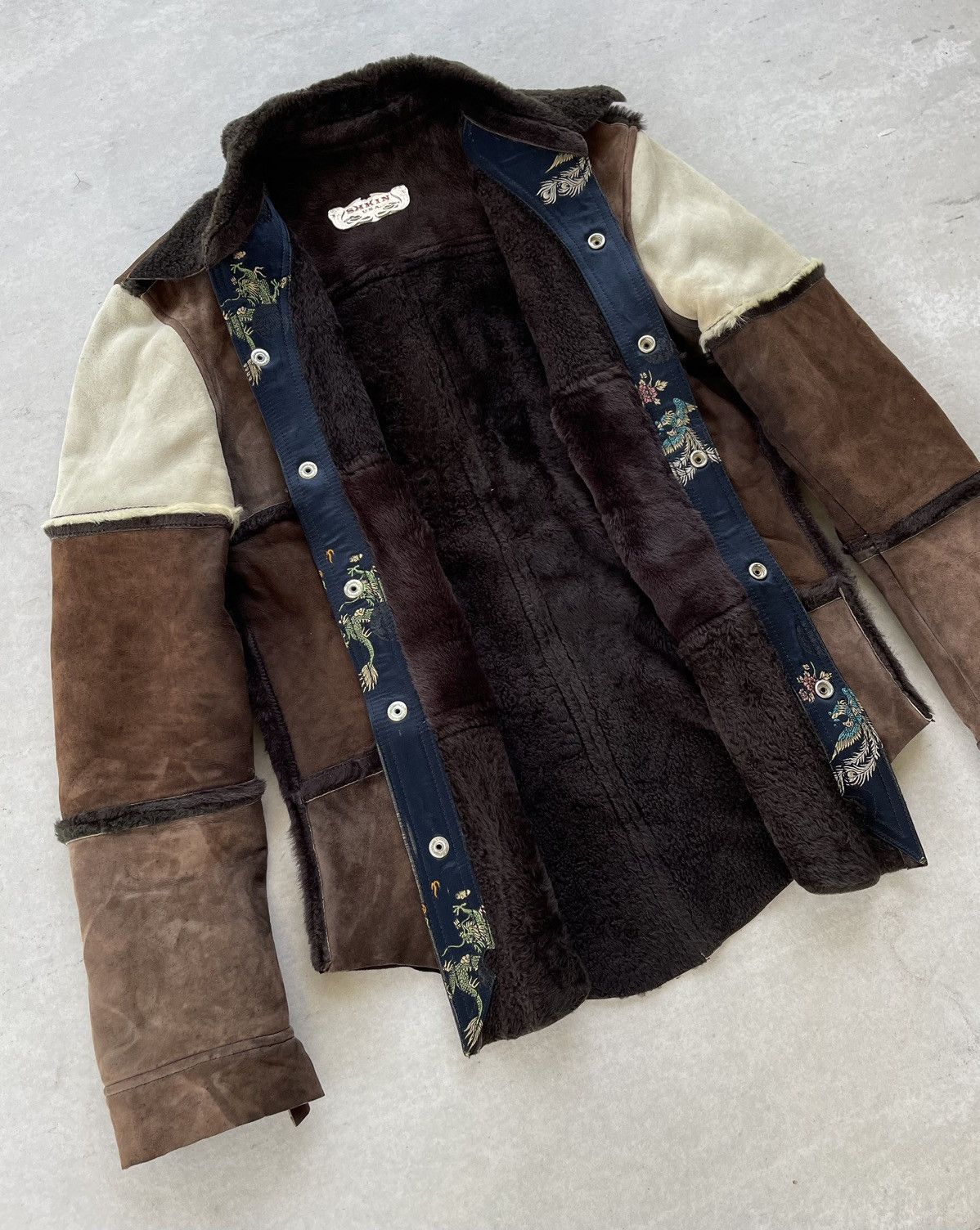 A&G Rock 🔥RARE🔥 SKKIN USA FAUX FUR LINING SHERLING LEATHER JACKET Size US M / EU 48-50 / 2 - 13 Thumbnail