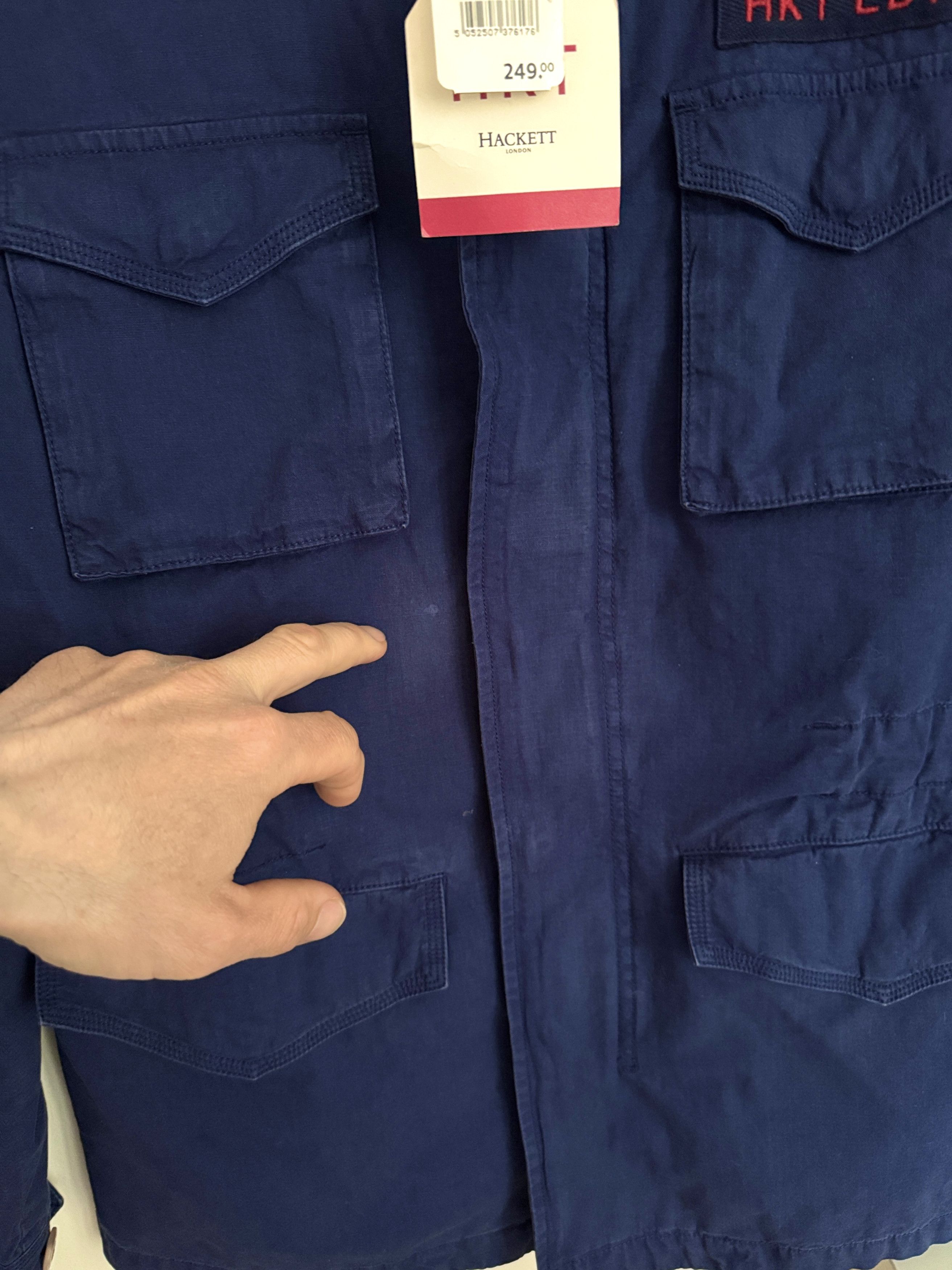 Hackett Hackett HKT London Cotton 4 Pocket Velo Jacket Navy S Size US S / EU 44-46 / 1 - 4 Thumbnail