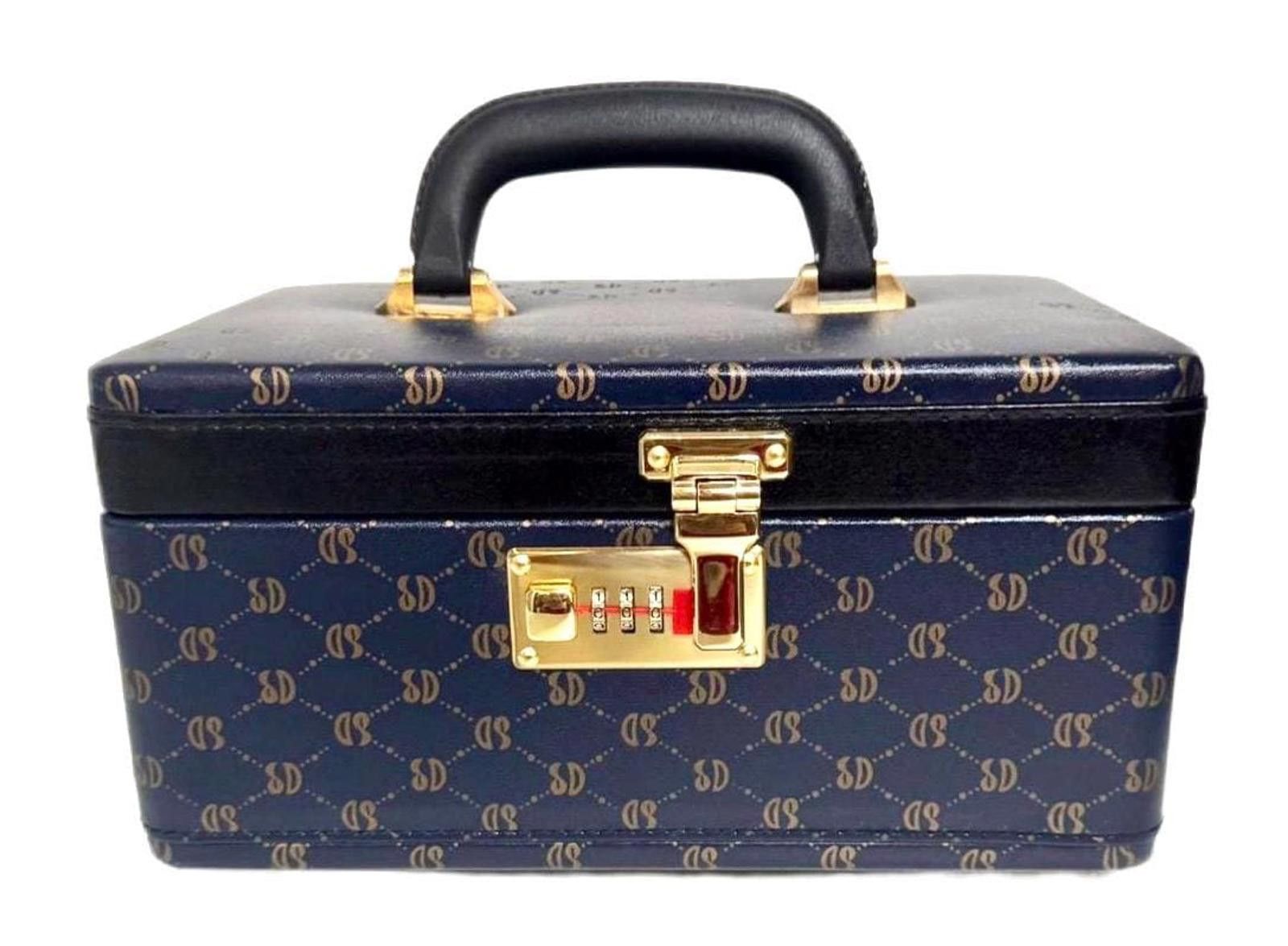Other Jewelry Briefcase Box Blue PU Leather, Portable Organizer Size ONE SIZE - 1 Thumbnail