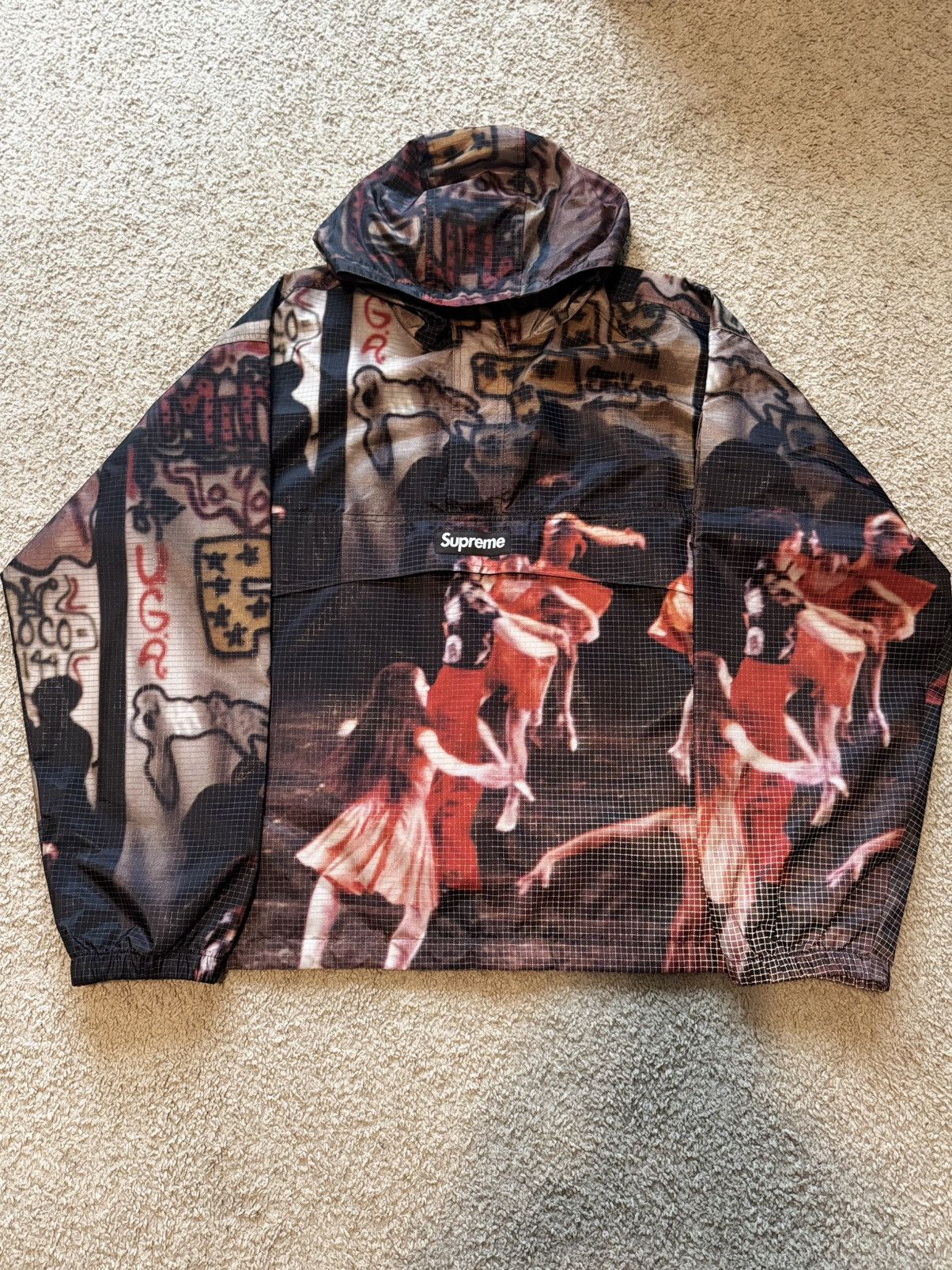 Supreme Reflective Ripstop Anorak Black Supreme Reflective Ripstop