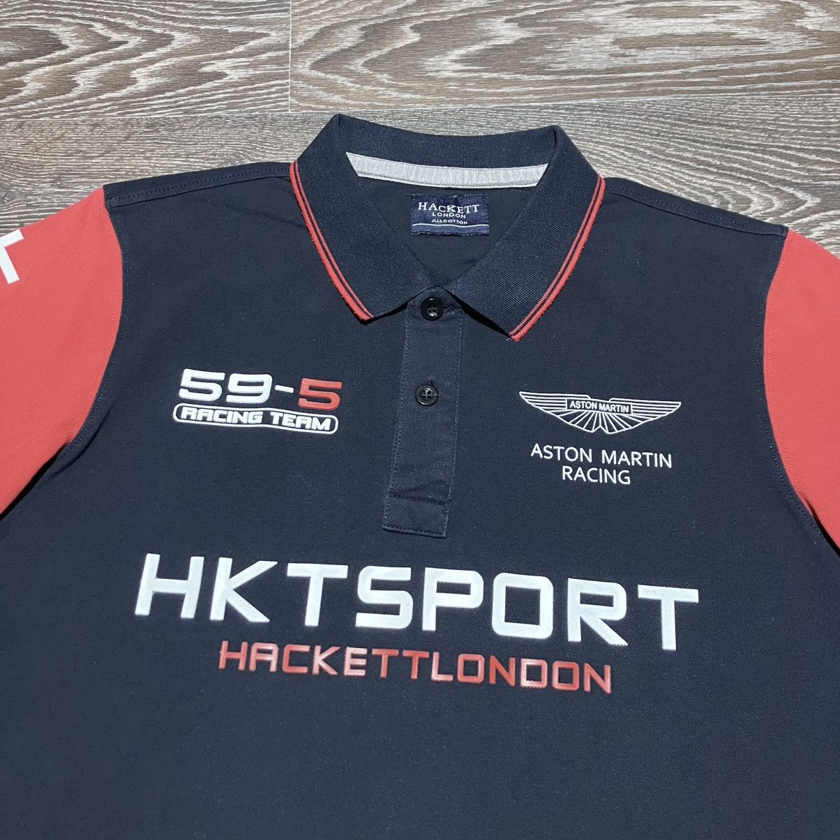 Hackett HACKETT HKTSPORT Aston Martin 59-5 Racing Team Polo Shirt Size US S / EU 44-46 / 1 - 2 Thumbnail
