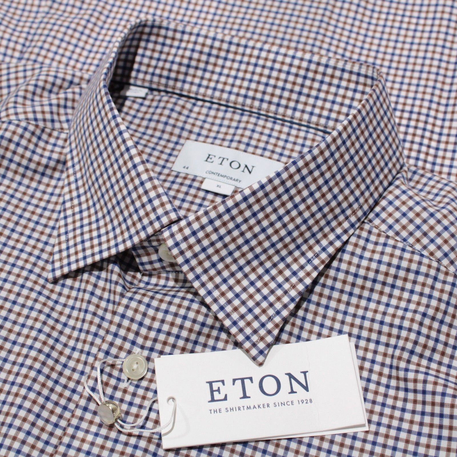 Eton Eton New with tags Shirt Size XL US In Brown Size US XL / EU 56 / 4 - 1 Thumbnail