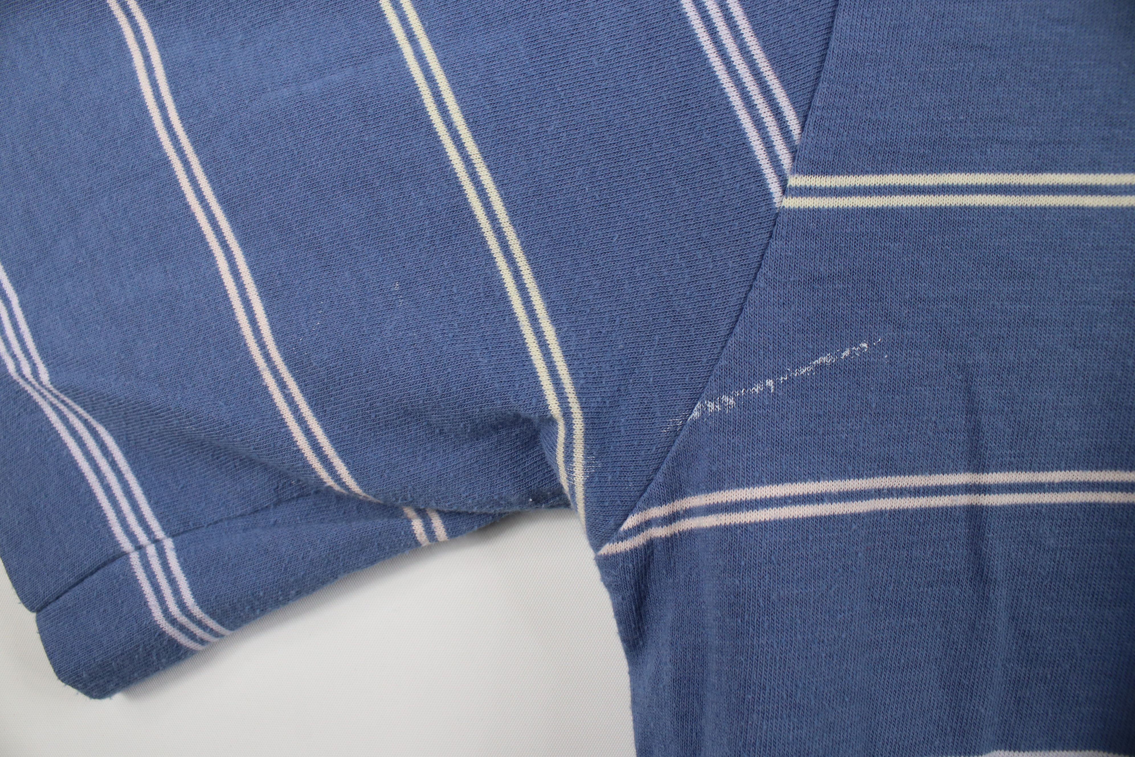 Vintage Vintage 80s 90s Streetwear Striped Knit Golf Polo Shirt Size US M / EU 48-50 / 2 - 6 Thumbnail
