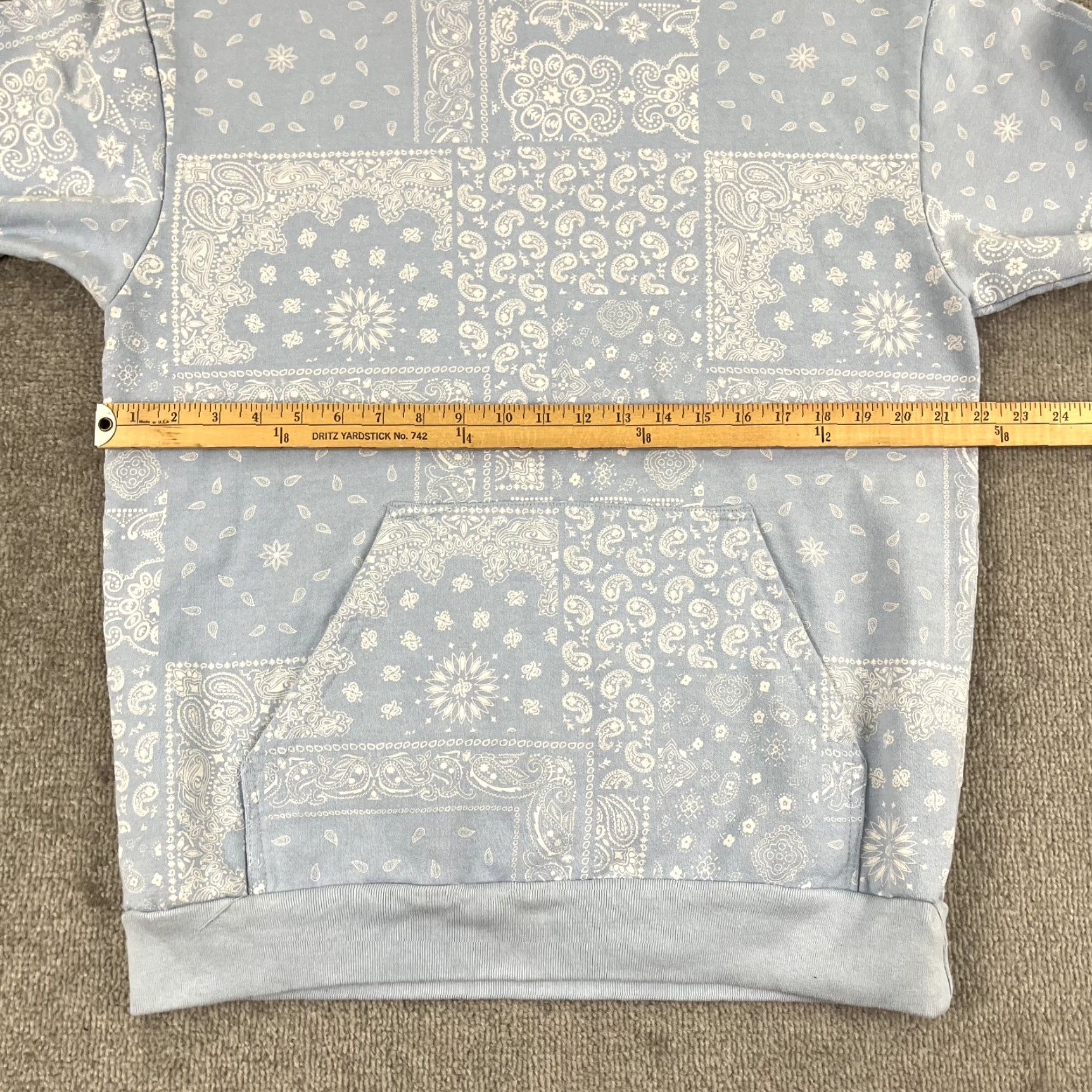 Talentless TALENTLESS Hoodie Mens Medium Blue White Paisley Sweatshirt Thick Snoop Dogg Size US M / EU 48-50 / 2 - 5 Thumbnail