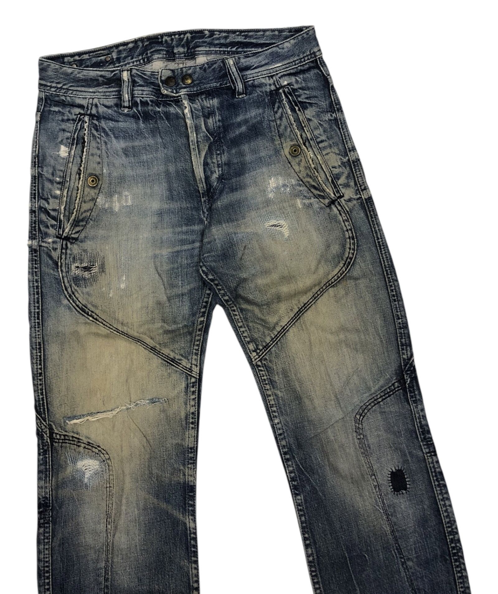 Diesel 🔥RARE DIESEL DISTRESSED DENIM UNDERCOVER STYLE DESIGN Size US 30 / EU 46 - 6 Thumbnail