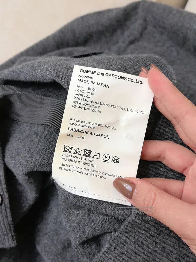 Comme des Garcons Comme Des Garcons Classic wool sweater cardigan Size L / US 10 / IT 46 - 7 Thumbnail