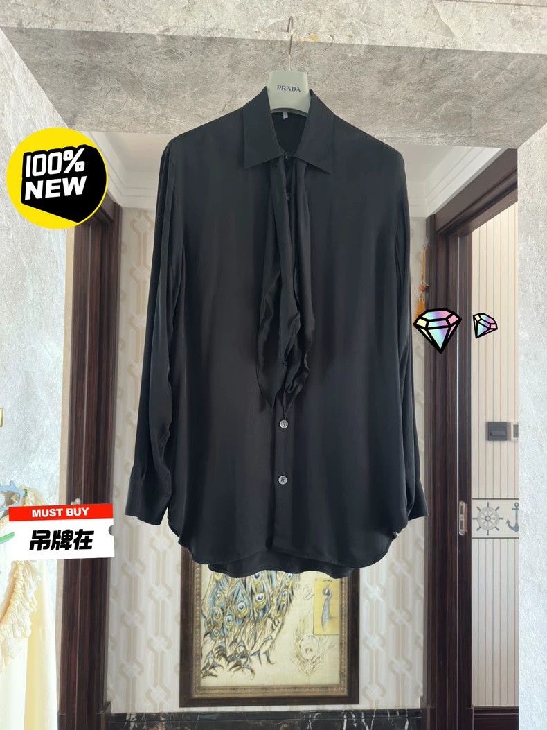 Loewe LOEWE size39 Black lace drapes over the shirt Size XS / US 0-2 / IT 36-38 - 1 Thumbnail