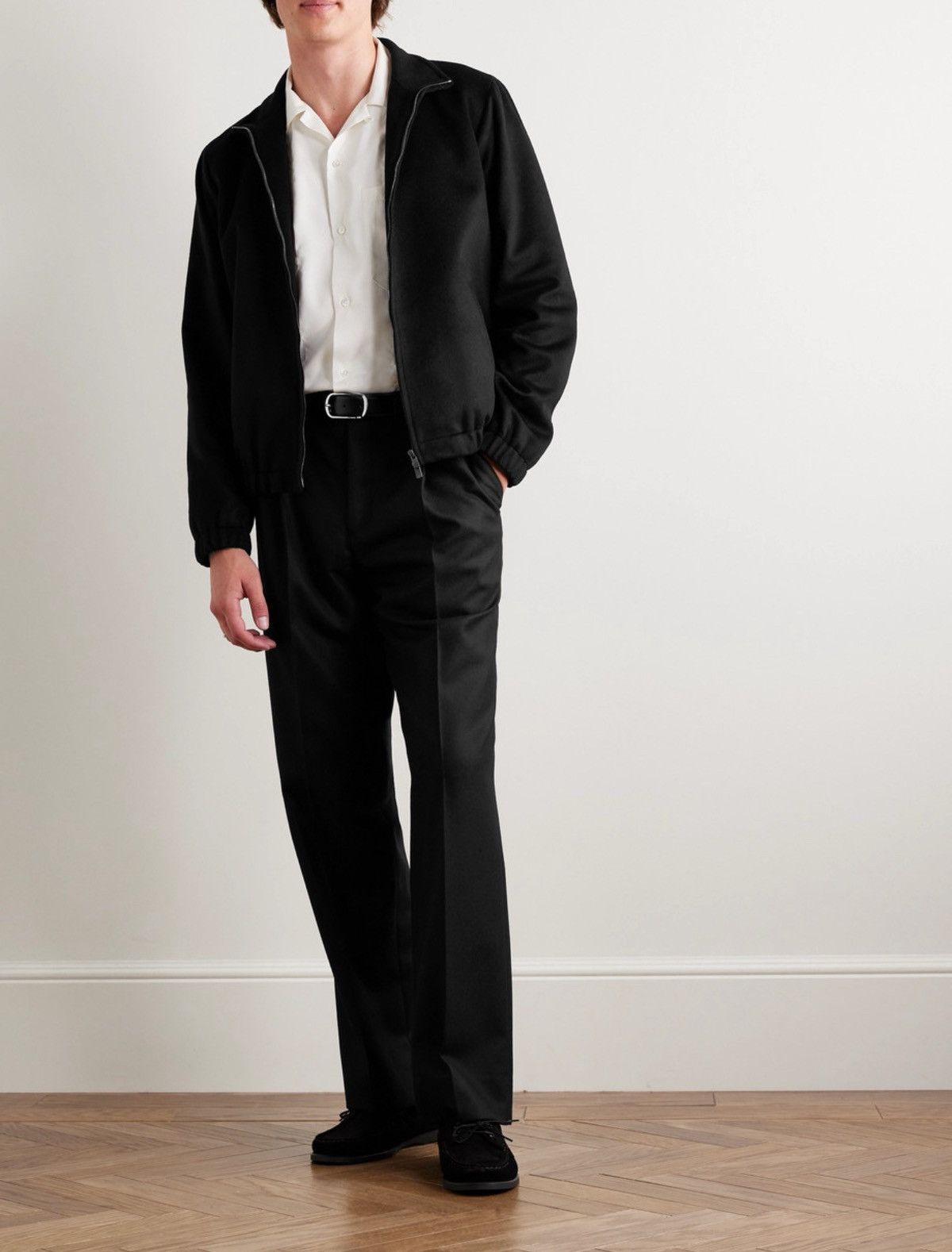 Stoffa $2750 Saman Amel Cashmere Bomber Jacket Size US M / EU 48-50 / 2 - 1 Thumbnail