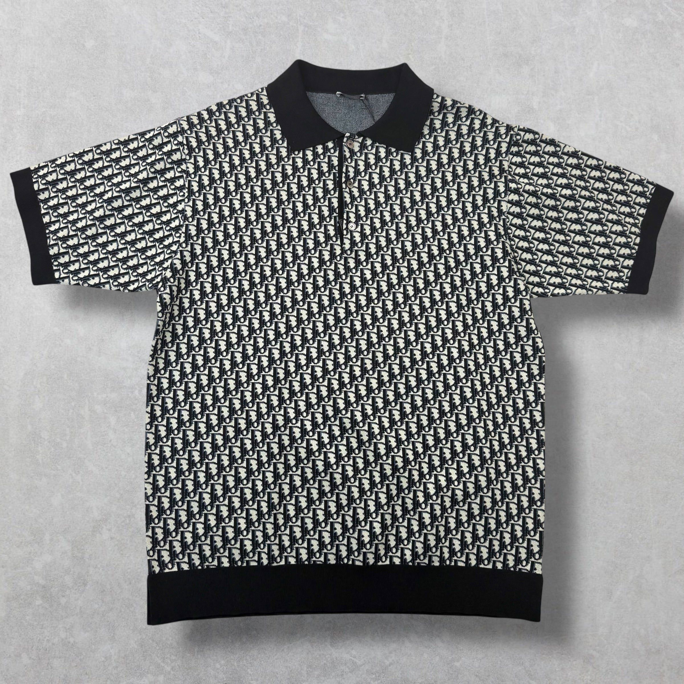 Dior Dior Oblique Polo Shirt M Size US M / EU 48-50 / 2 - 1 Thumbnail