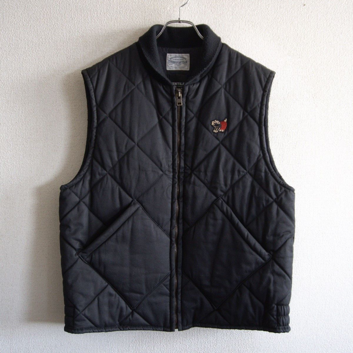 Studio D'Artisan Studio D'Artisan 44 Quilted Ventile Vest Black Size 44 Size US S / EU 44-46 / 1 - 1 Thumbnail