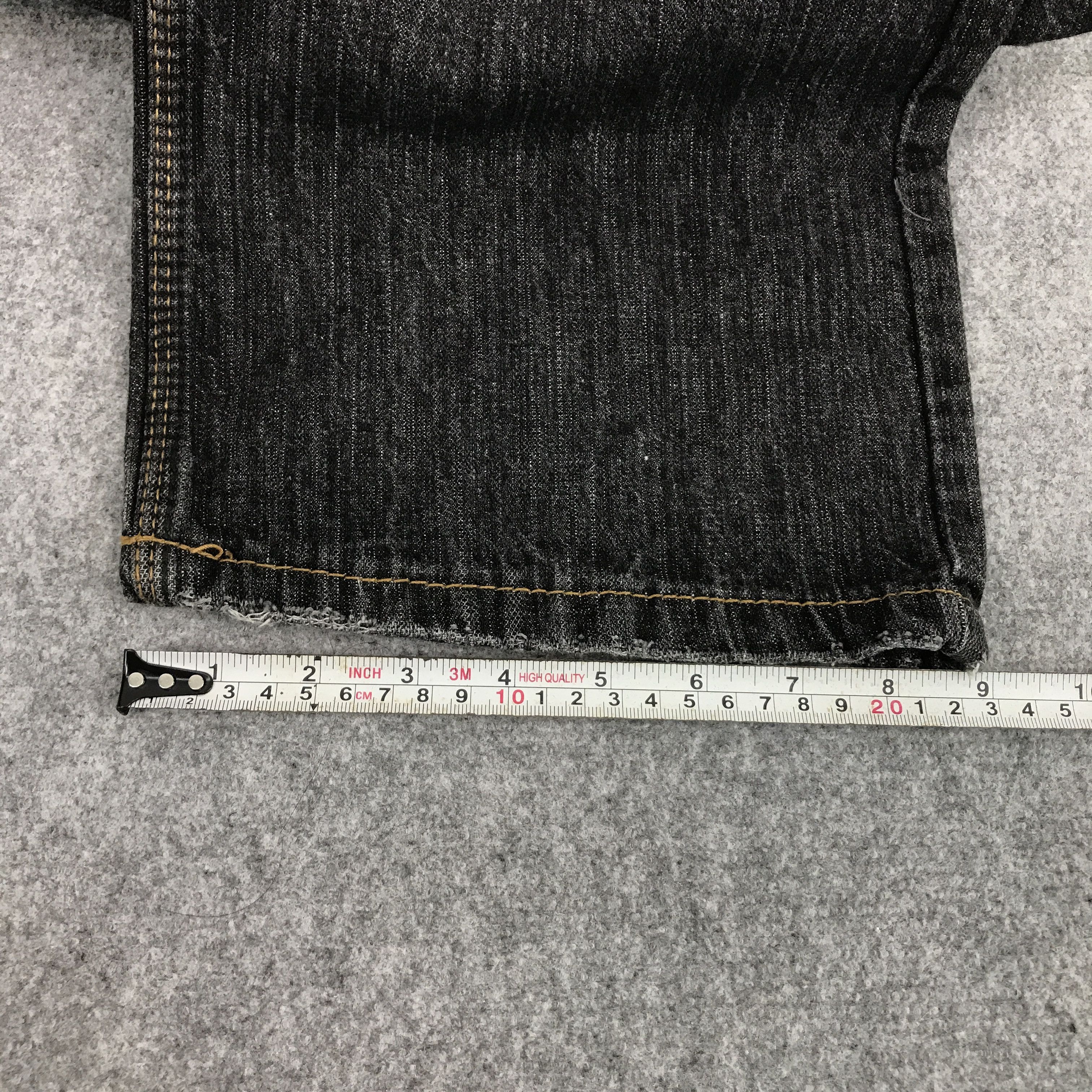 Japanese Brand BLACK DENIM JAPAN DISTRESEED JEANS PANTS Size US 36 / EU 52 - 13 Thumbnail