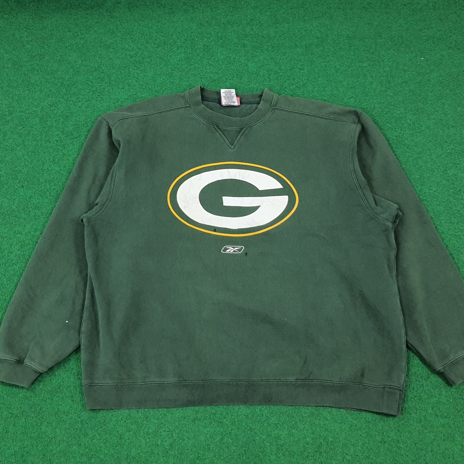 NFL × Reebok × Vintage Vintage Reebok Green Bay Packers NFL Sports Sweatshirt Size US XXL / EU 58 / 5 - 1 Thumbnail