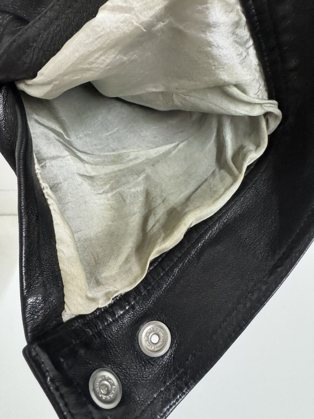 Rick Owens Rick Owens FW03 Brad Black Leather Zip Jacket – SOPU SYS 23 Size US S / EU 44-46 / 1 - 15 Thumbnail