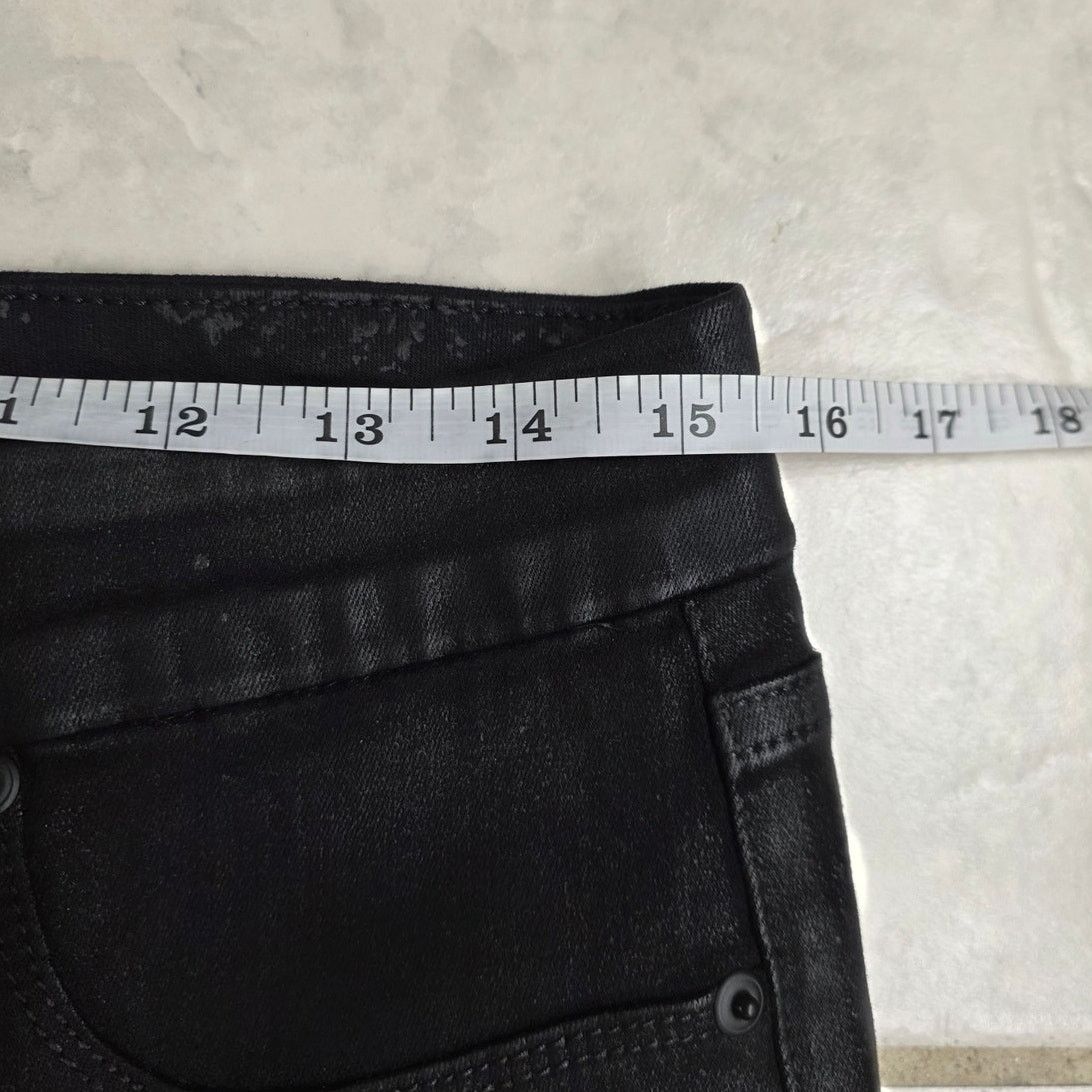 Good American Good American Black Shiny Bootcut Jeggings - 14/32 Size 36" / US 14 / IT 50 - 4 Thumbnail