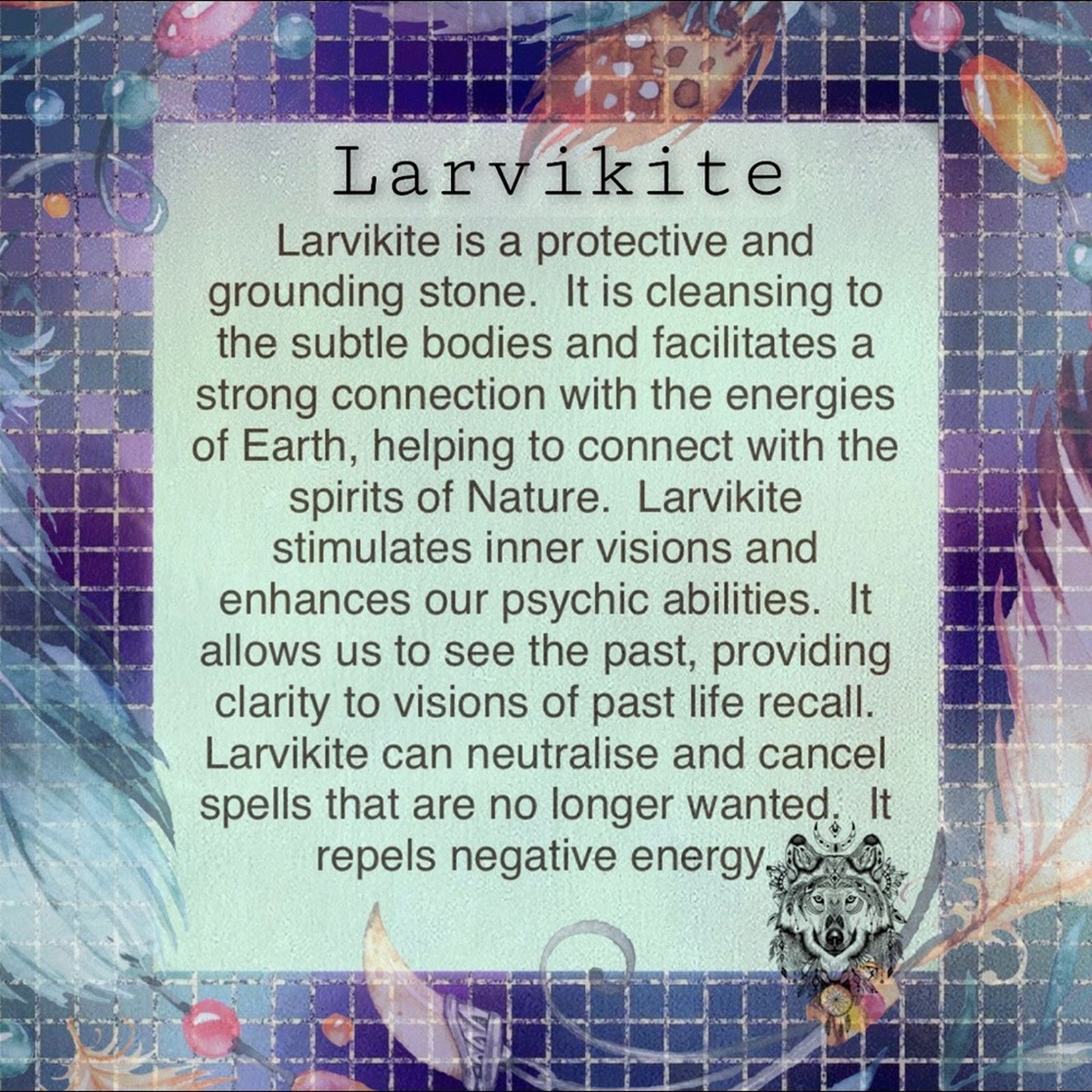 The Unbranded Brand Larvikite Black Moonstone & Garnet Pendant Necklace Size ONE SIZE - 5 Thumbnail