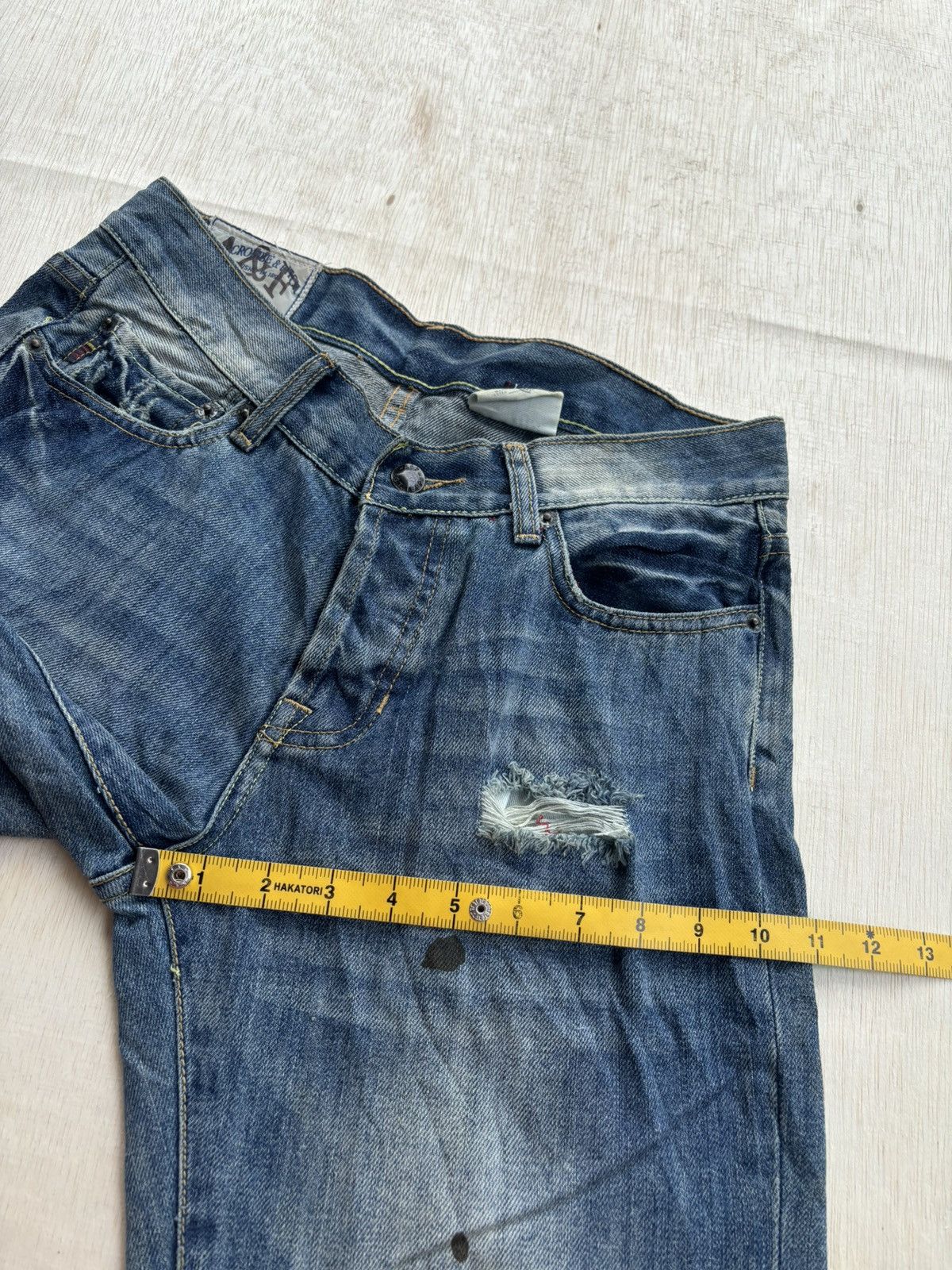 Hysteric Glamour × Japanese Brand Vintage Abercrombie And Fitch Paint Denim Jeans Size US 30 / EU 46 - 12 Thumbnail