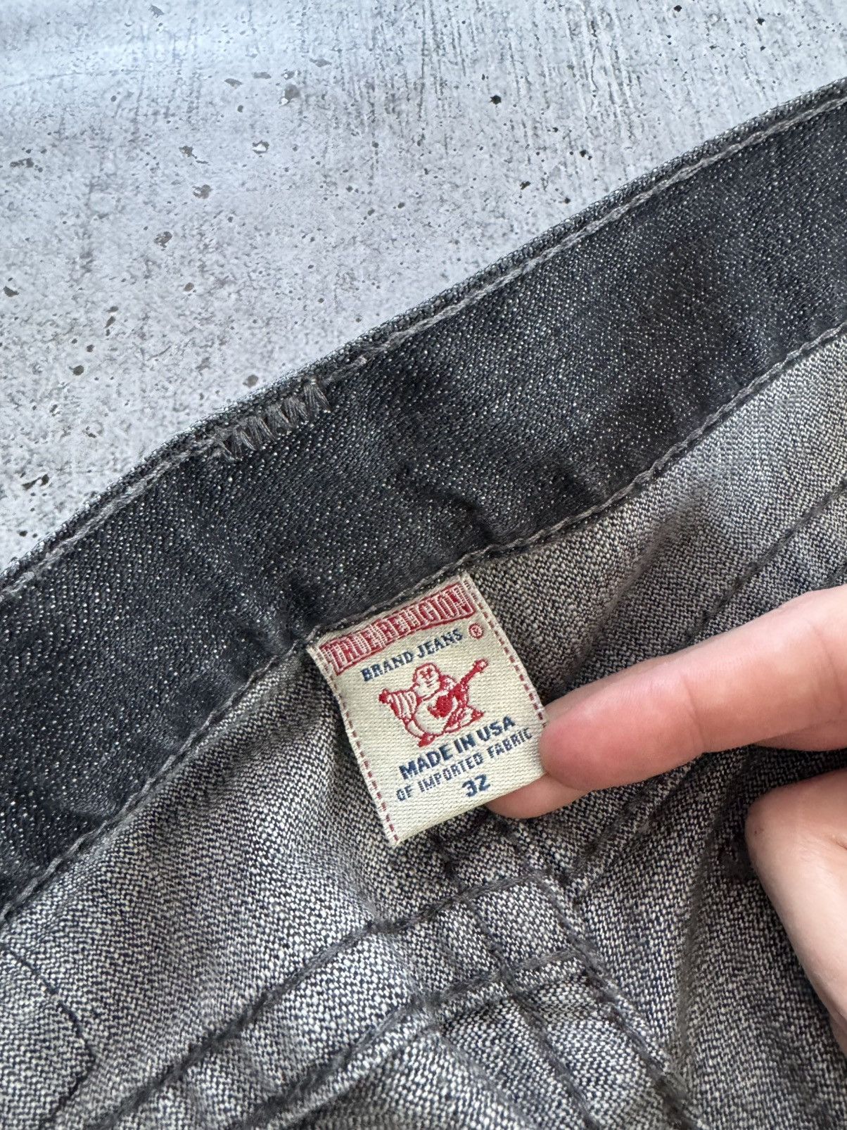 True Religion True Religion Vintage Y2K Denim Jeans Dark Gray Rare Size 32 Size US 32 / EU 48 - 16 Thumbnail