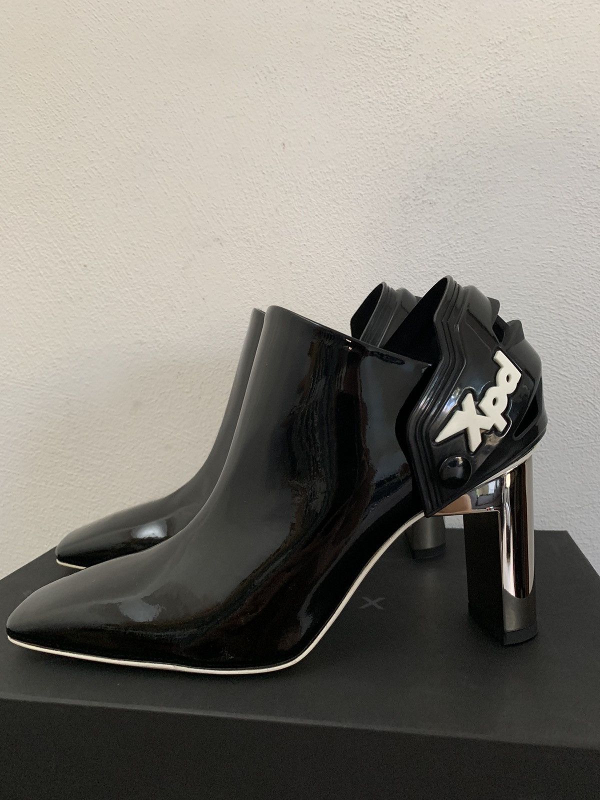 1017 ALYX 9SM Alyx Black Vernice Aw Moto Heel Size US 7 / IT 37 - 5 Thumbnail