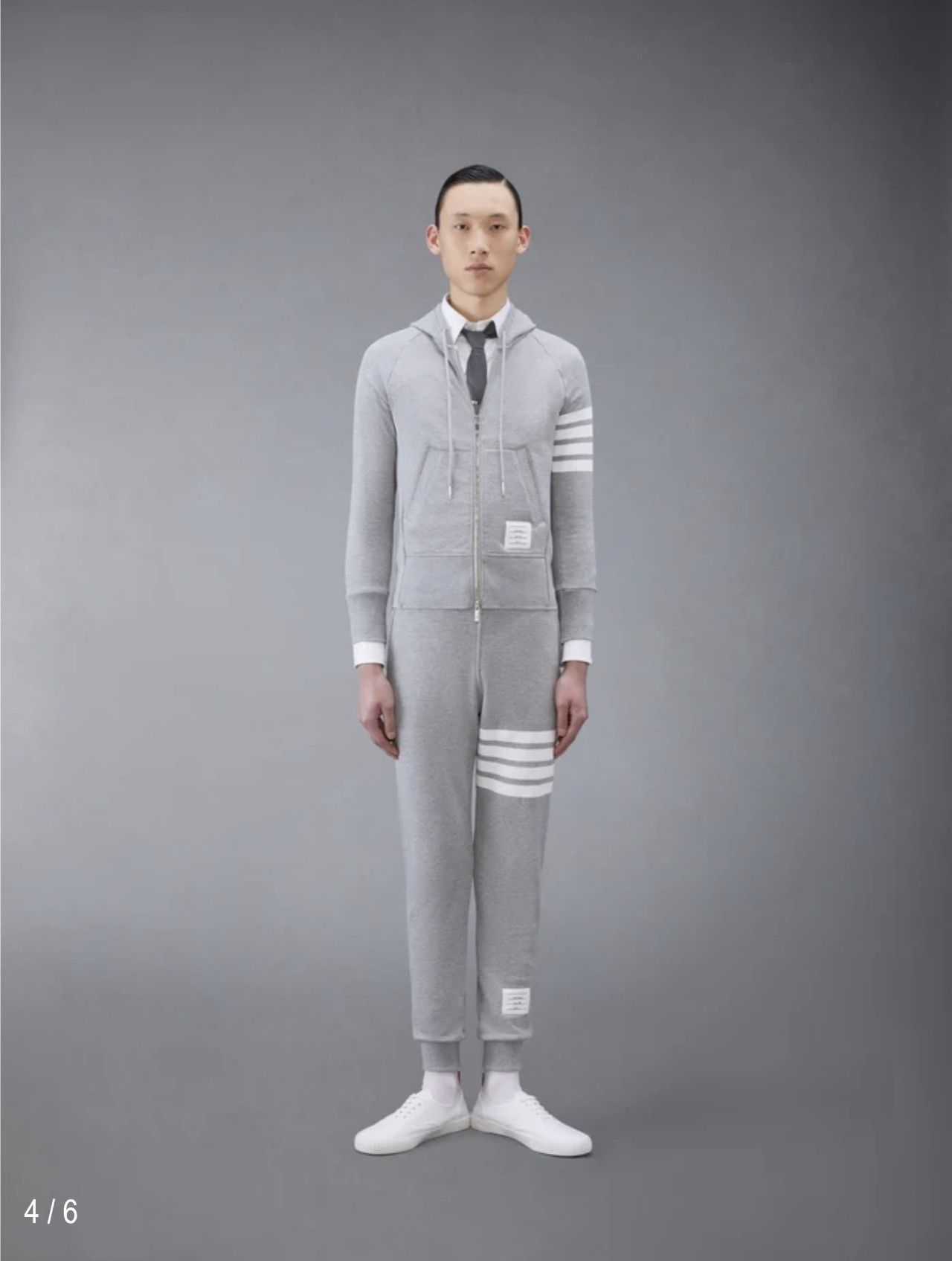 Thom Browne Classic Loopback 4-Bar Sweatpants in Gray, Men's (Size 30)
