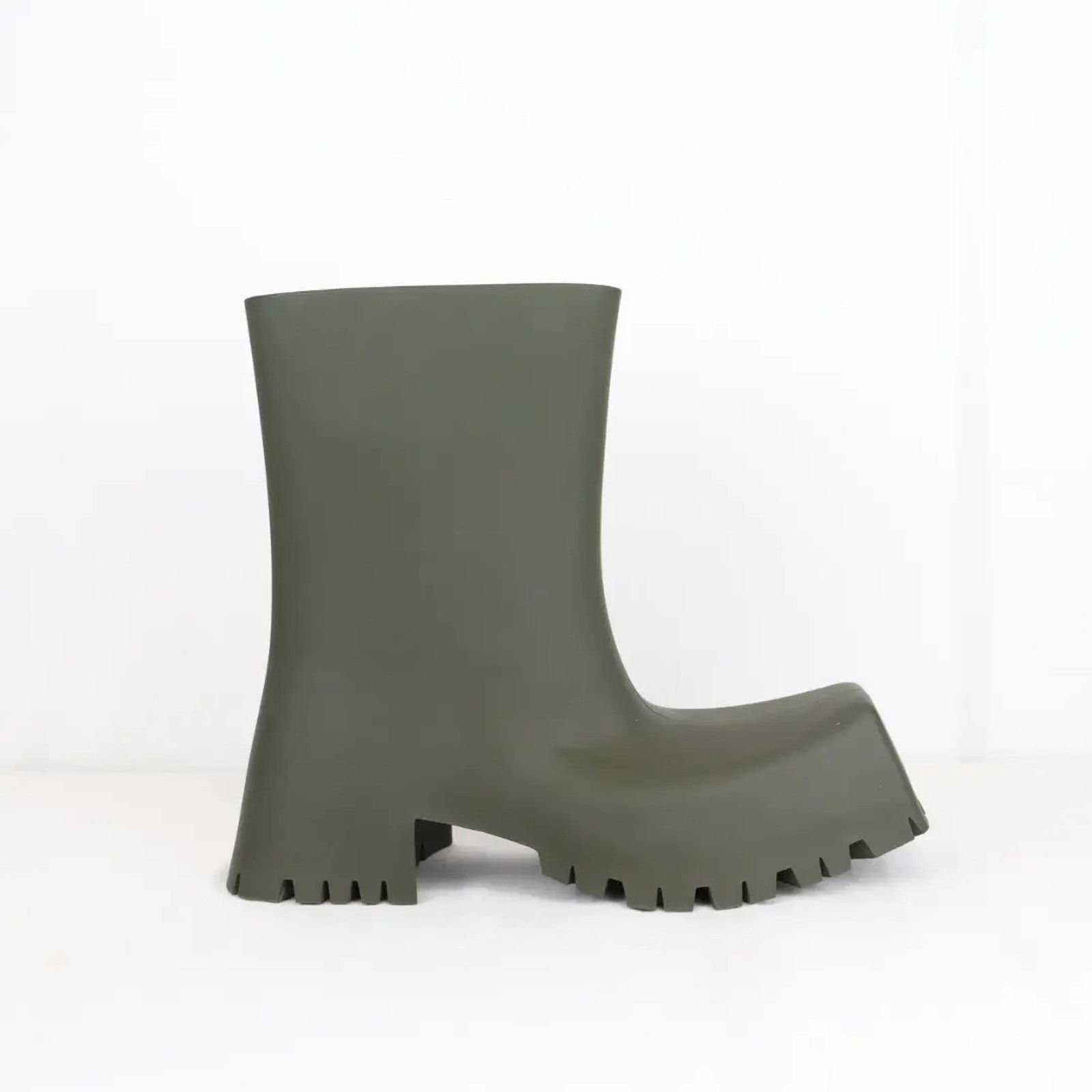Balenciaga o1rshd1 Q:2 / Trooper Rubber Boots in Kaki Size US 9 / EU 42 - 8 Thumbnail