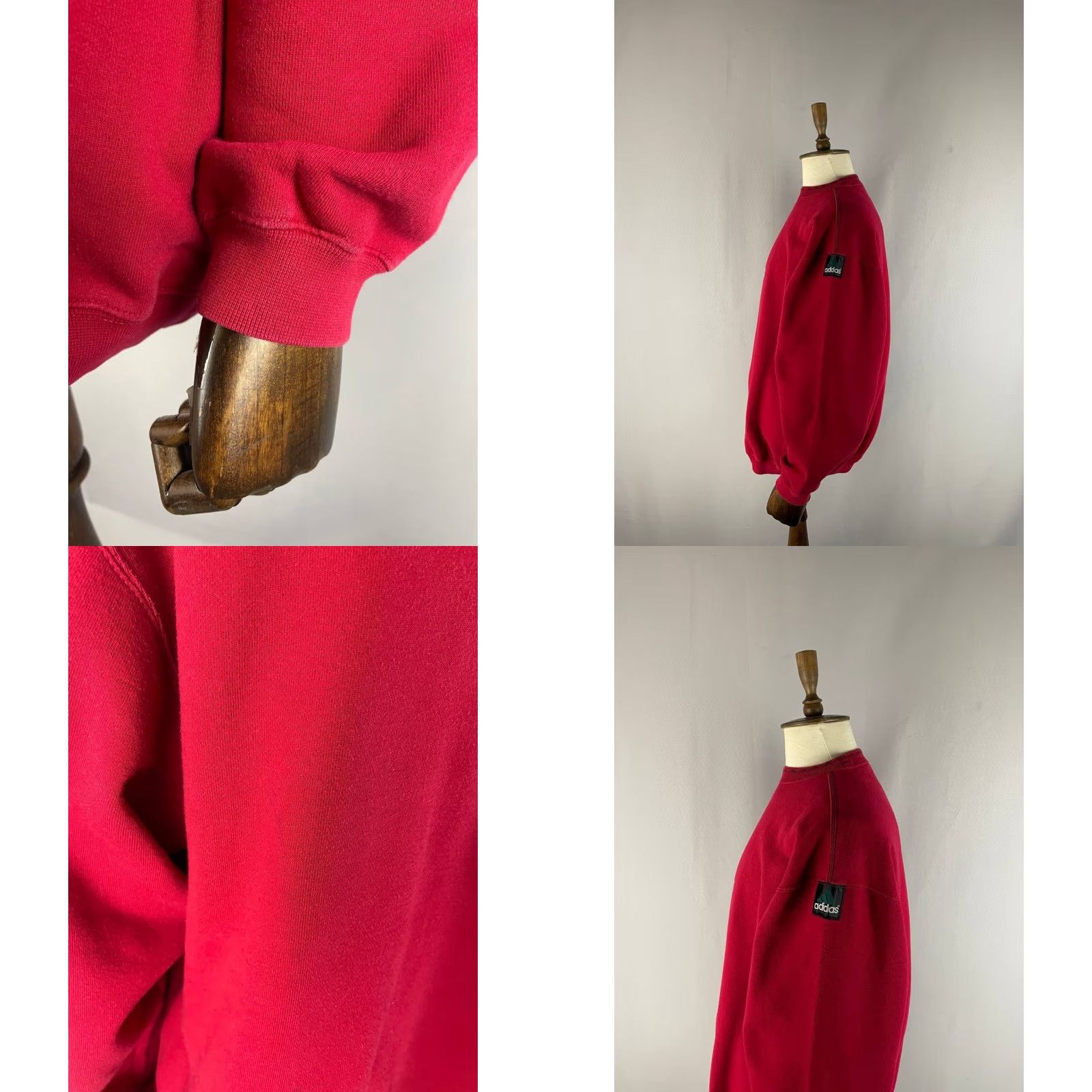 Adidas Adidas Sweatshirt Mens Size L Red Cotton Polyester Fleece Crew Neck Pullover Long Sleeve Activewear Supervised by Adidas Logo Size US L / EU 52-54 / 3 - 8 Thumbnail
