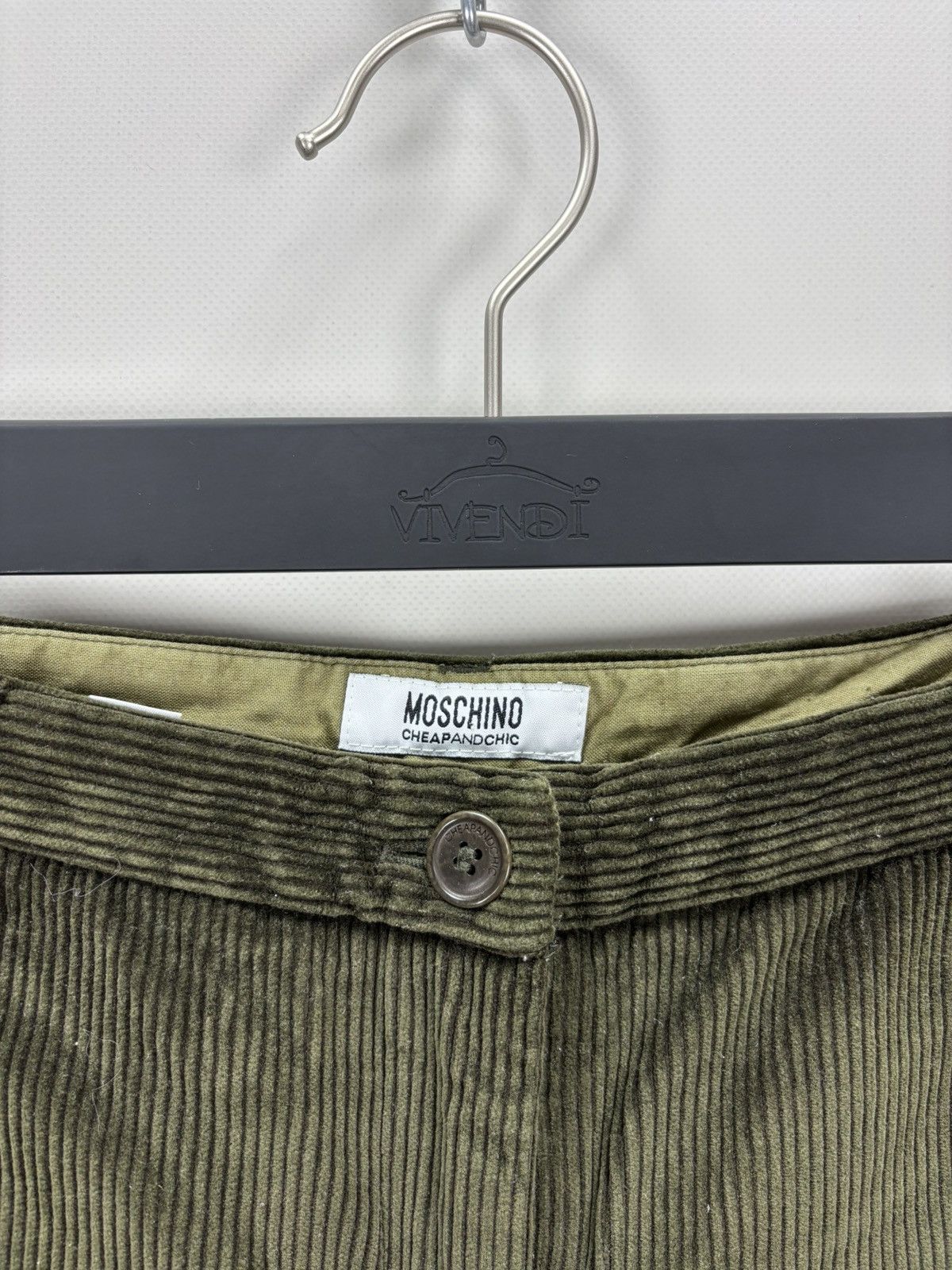 Designer × Moschino Womens corduroy pants Moschino Cheap and Chic Size 46 Size 32" / US 10 / IT 46 - 5 Thumbnail