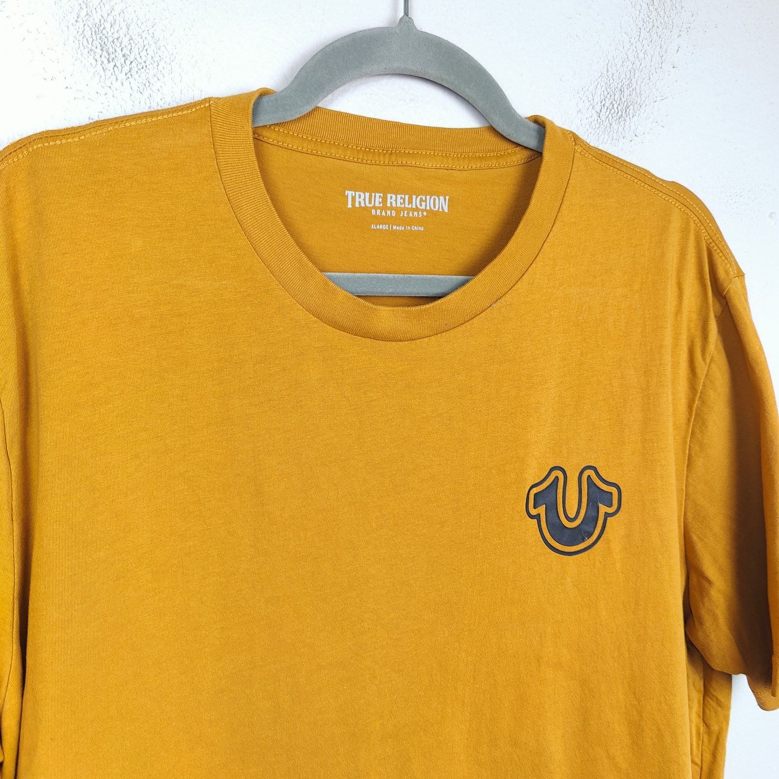 True Religion True Religion Buddha Graphic T-Shirt Mens XL Yellow Tee Size US XL / EU 56 / 4 - 4 Thumbnail