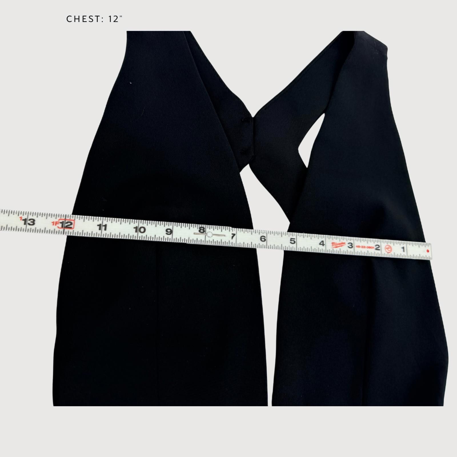 Other Solace London Milo Plunge Dress Black Knee Length 2 Size XS / US 0-2 / IT 36-38 - 6 Thumbnail