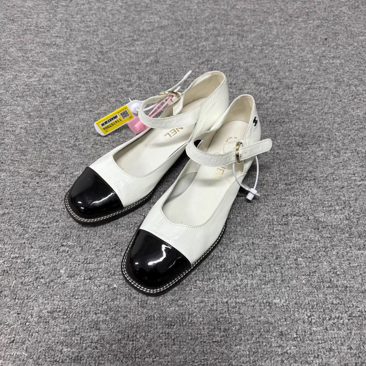 Chanel CHANEL Classic Mary Jane Panda Black White 37 Size US 6 / IT 36 - 1 Thumbnail