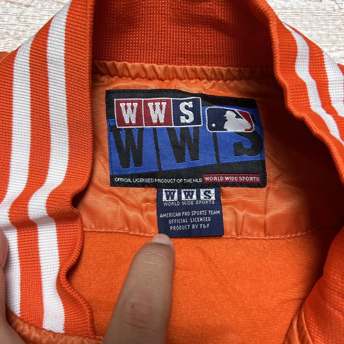 MLB × New York Yankees WWS Bomber jacket New York Yankees Orange Size US L / EU 52-54 / 3 - 6 Thumbnail