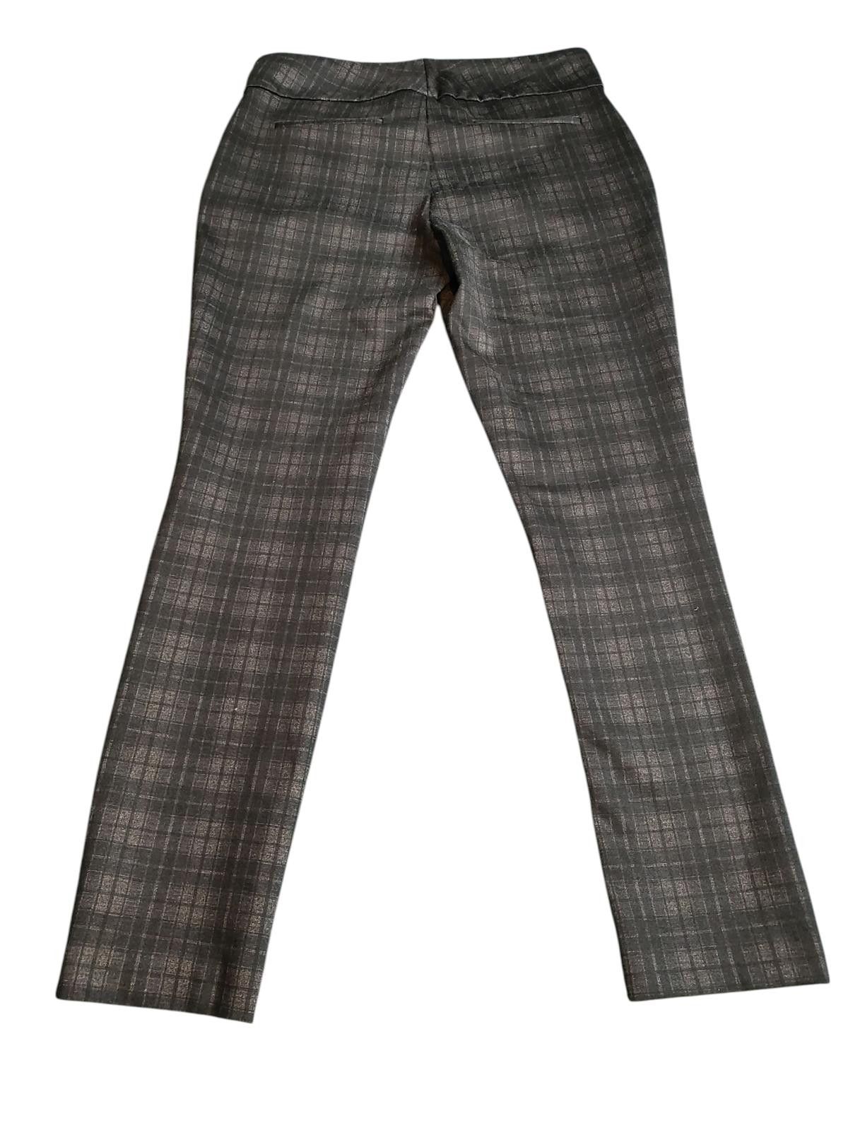 John Dalia Dalia Women's Gray Plaid Dress Pants Size 32" / US 10 / IT 46 - 5 Thumbnail