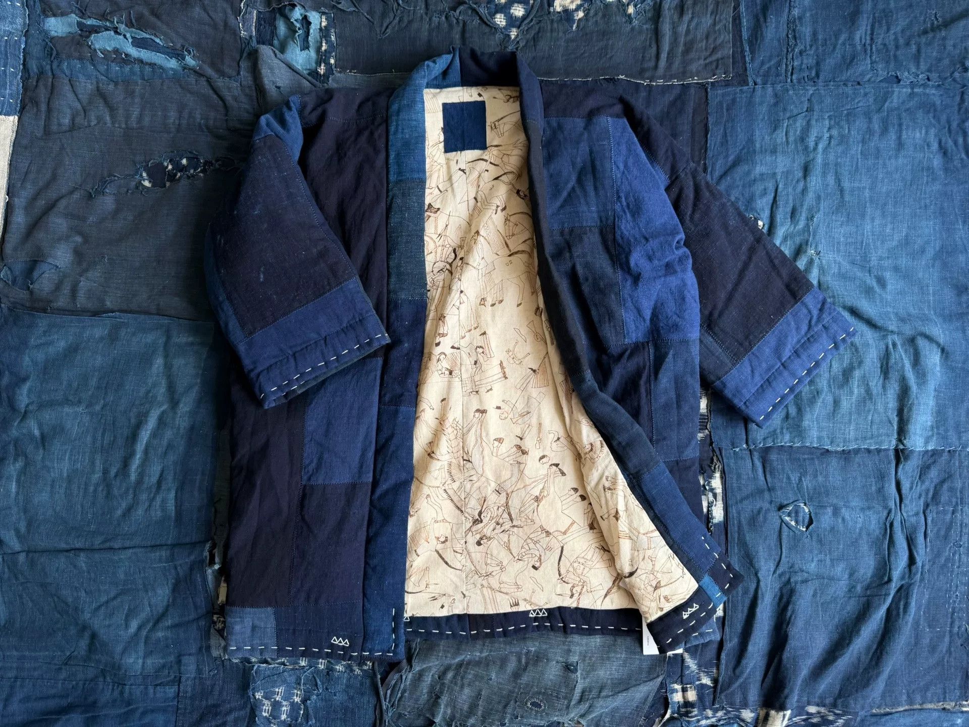 Visvim VISVIM SANJURO KIMONO DOWN INDIGO Size US M / EU 48-50 / 2 - 1 Thumbnail