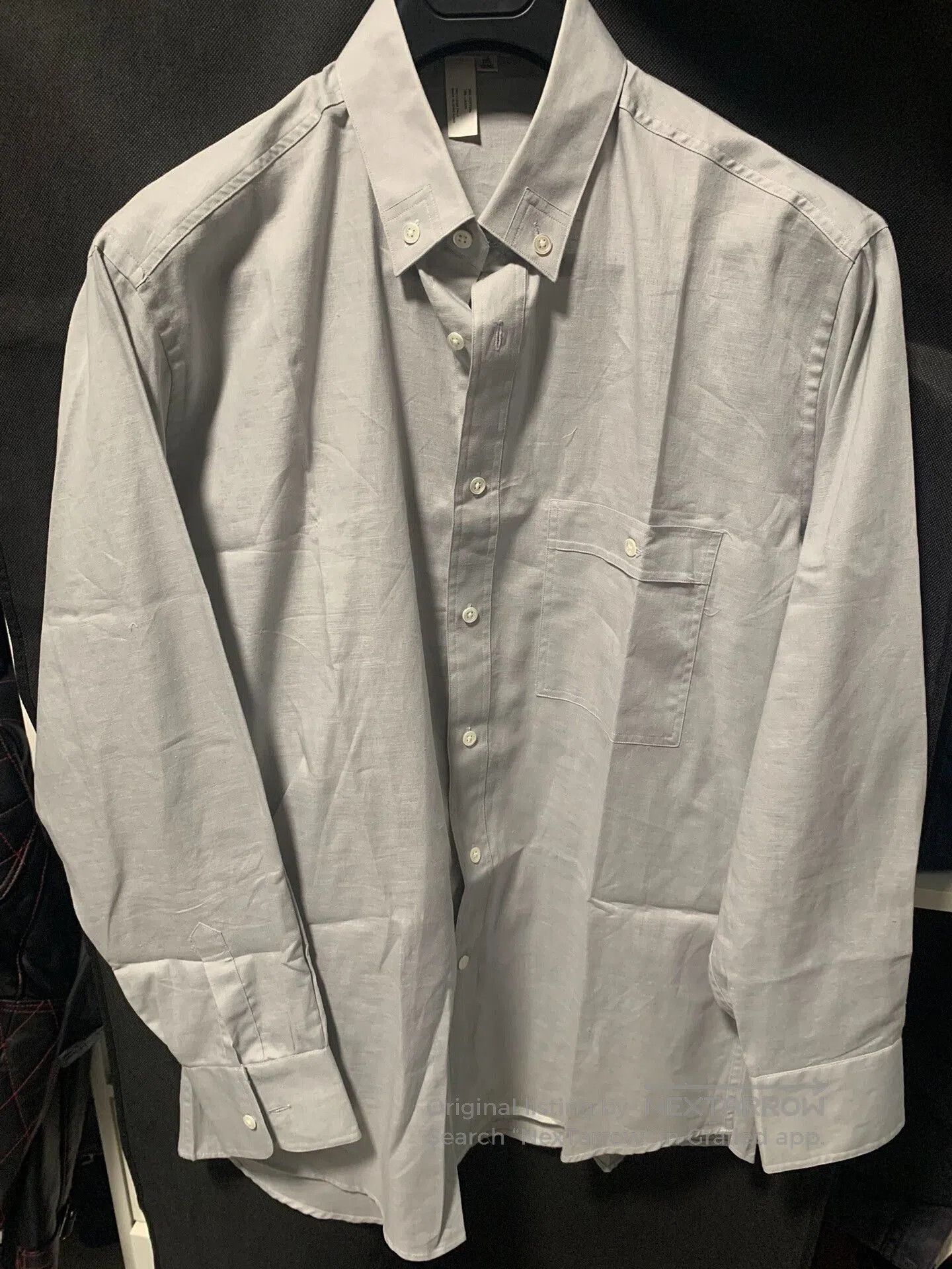 Giorgio Armani Giorgio Armani Cotton Linen Blend Long Sleeve Shirt. Size US M / EU 48-50 / 2 - 1 Thumbnail