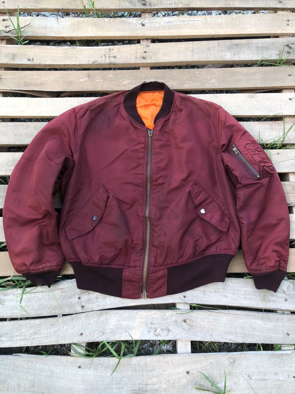 Alpha Industries Vintage Alpha Industries MA-1 Reversible Bomber Jacket Size US M / EU 48-50 / 2 - 1 Thumbnail
