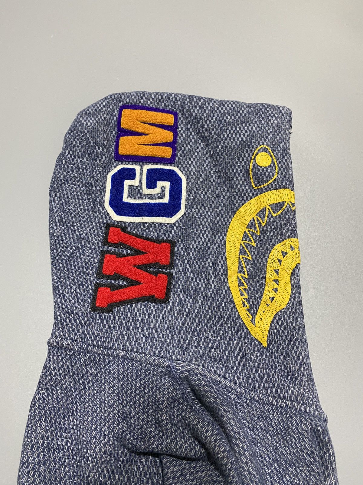 Bape Bape Shark Indigo Full Zip Hoodie Size US XL / EU 56 / 4 - 4 Thumbnail