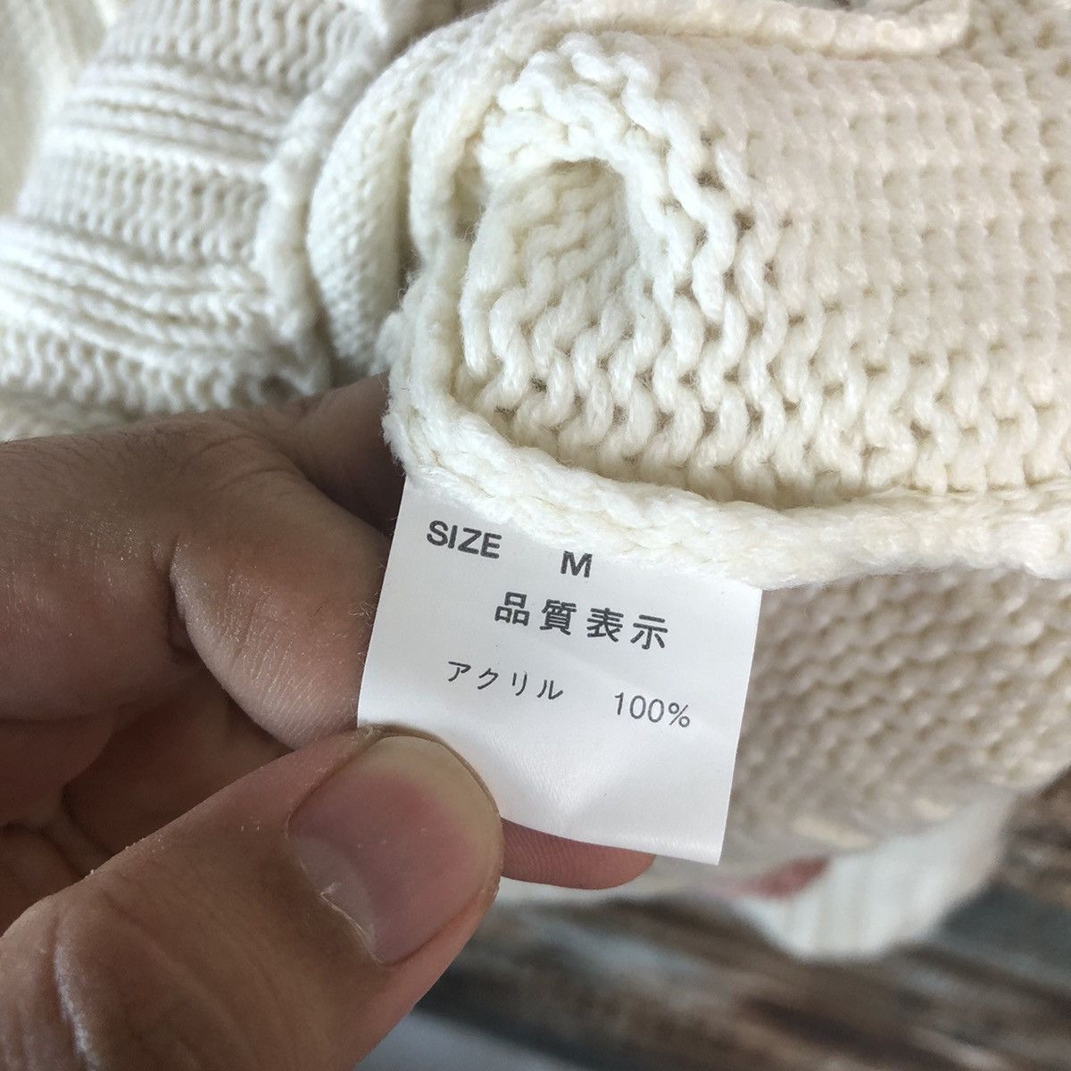 Homespun Knitwear × Japanese Brand J-Honey White Hoodie Knitwear #A1896 Size M / US 6-8 / IT 42-44 - 11 Thumbnail