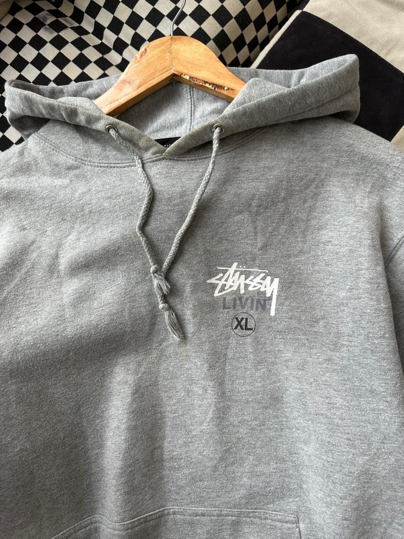 Stussy × Vintage STUSSY LIVIN HOODIE Size US M / EU 48-50 / 2 - 5 Thumbnail