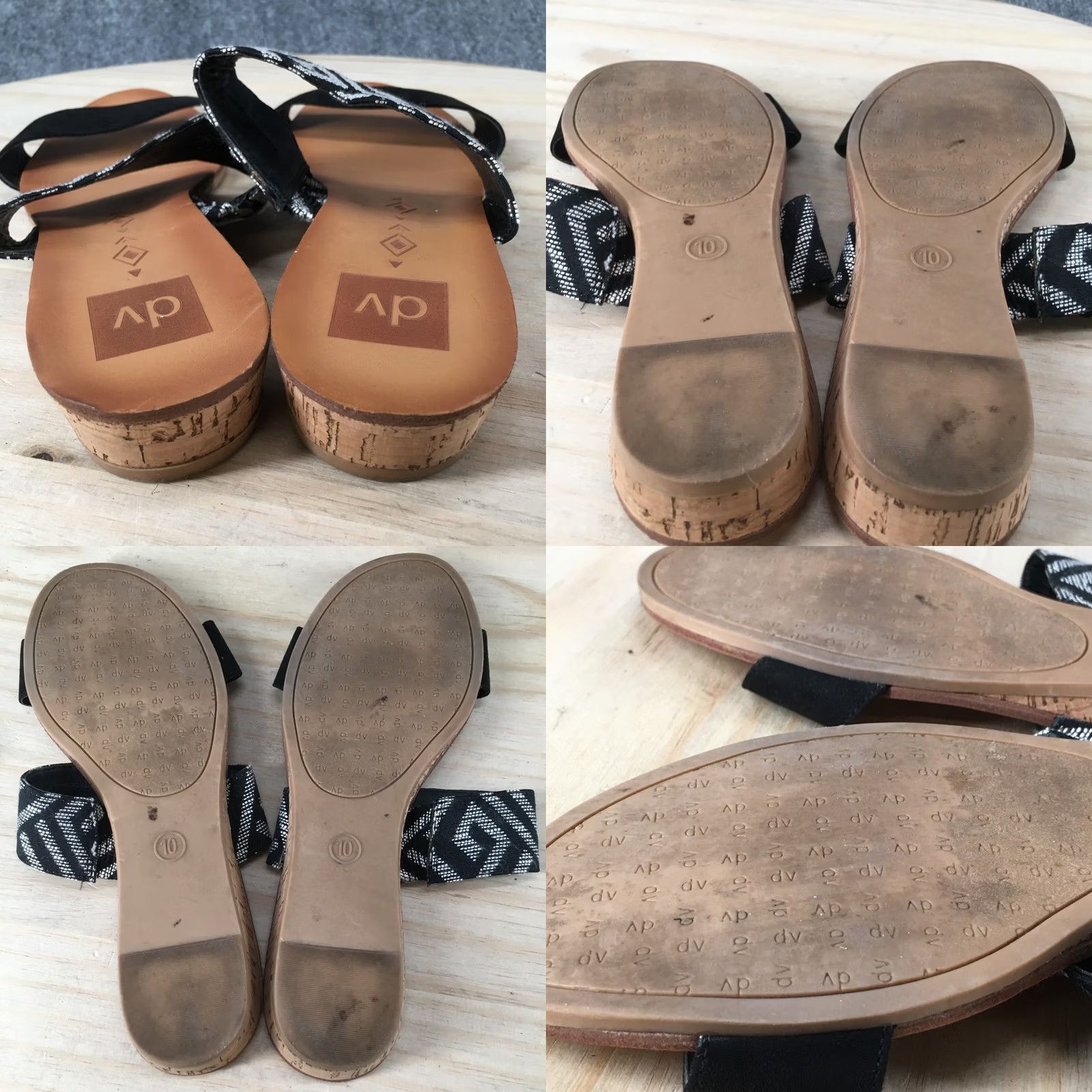 Dolce Vita Dolce Vita Bailey Slides Sandals Women Black Fabric Slip On Straps 10 Flat Shoe Size US 10 / IT 40 - 8 Thumbnail