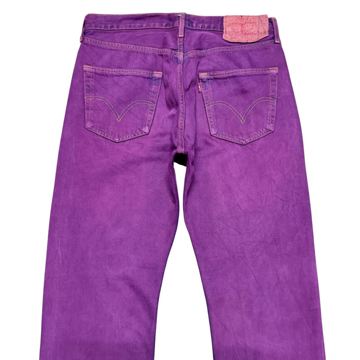 Levi's Vintage Levis 501 Dusty Purple Dyed Jeans Size US 33 - 9 Thumbnail