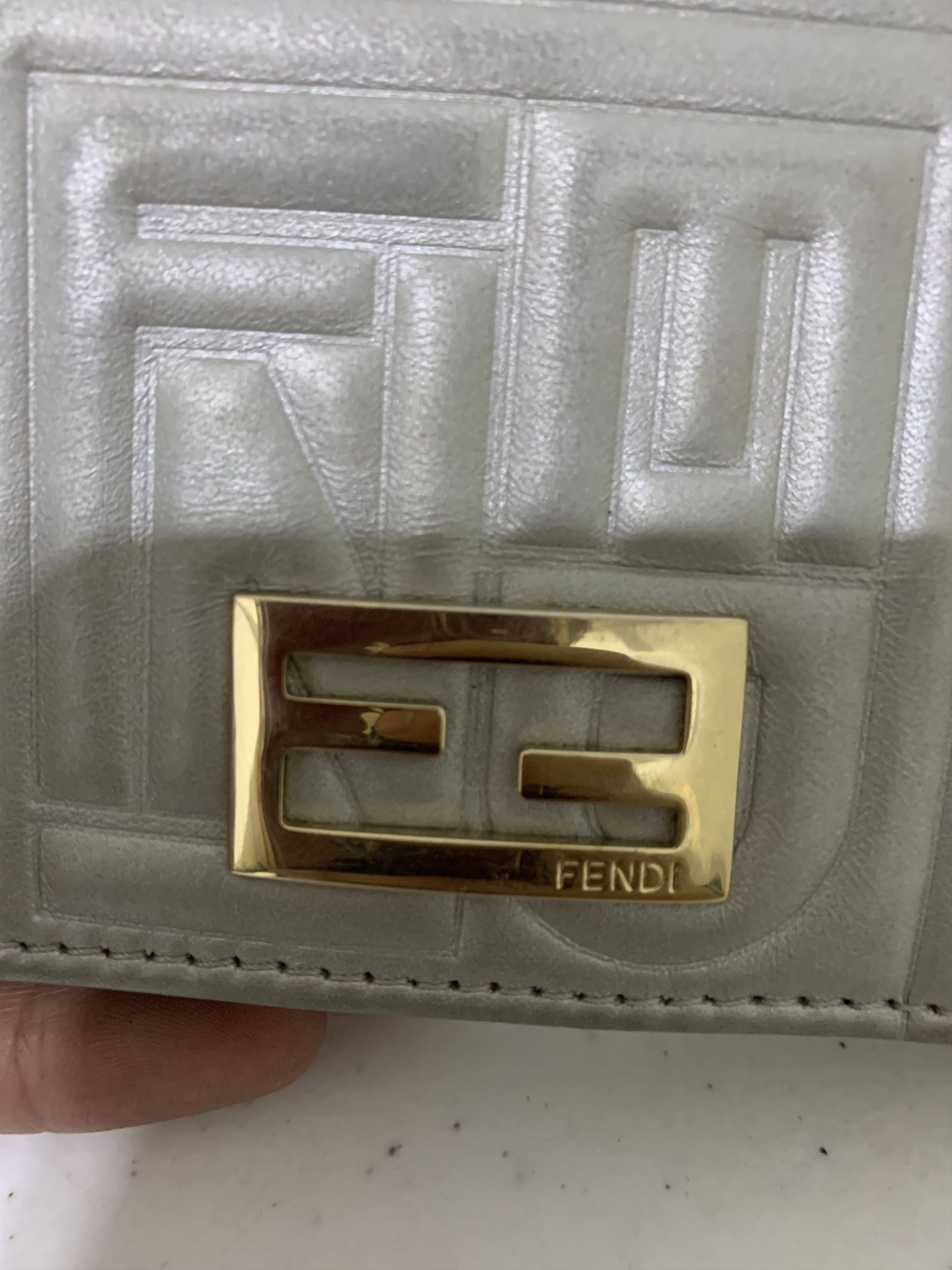 Fendi Napa Logo Embossed Leather Wallet Size ONE SIZE - 18 Thumbnail