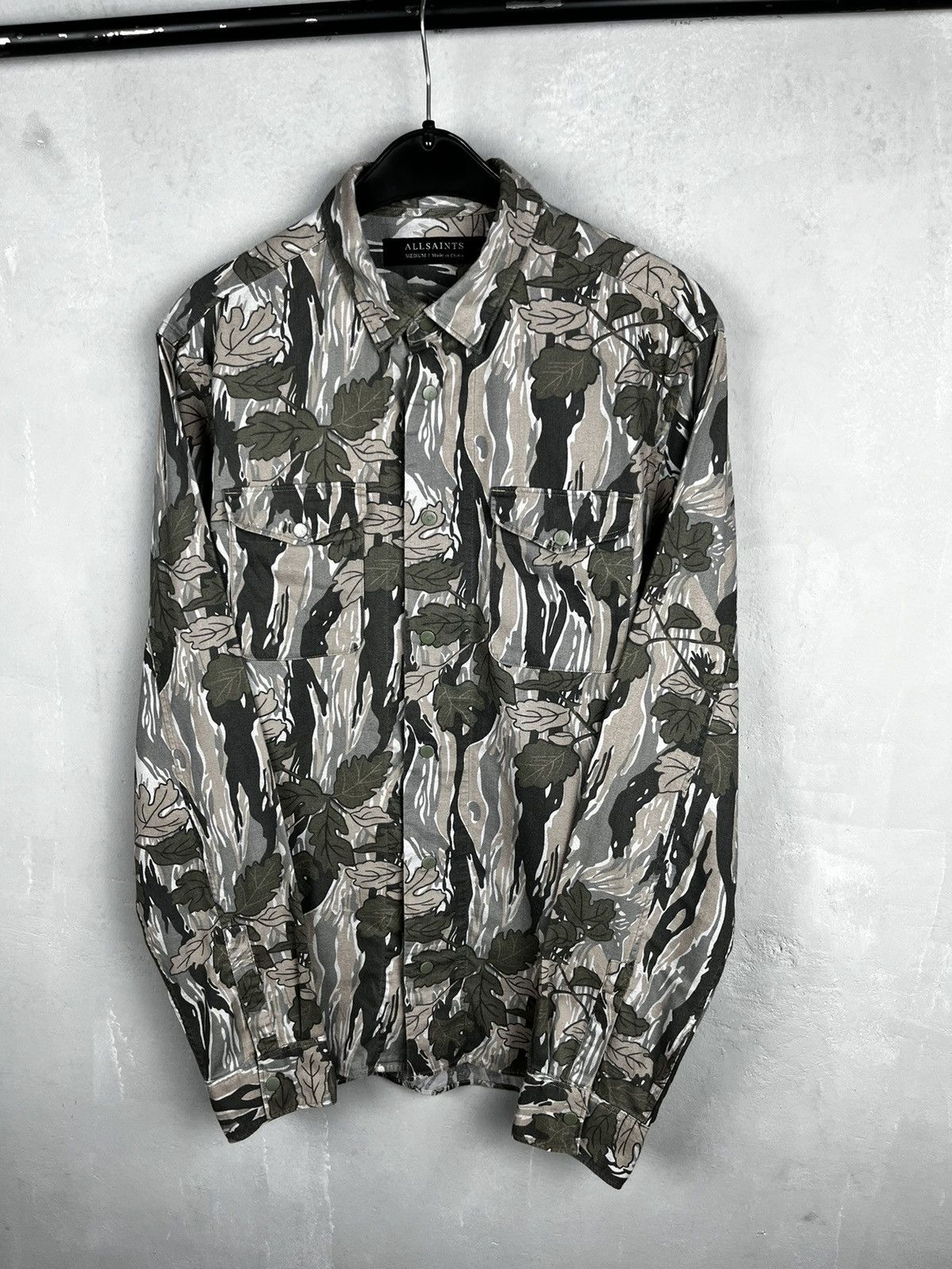 Allsaints Allsaints Leaf Forest Camo Pattern Hidden Shirt Size US M / EU 48-50 / 2 - 3 Thumbnail