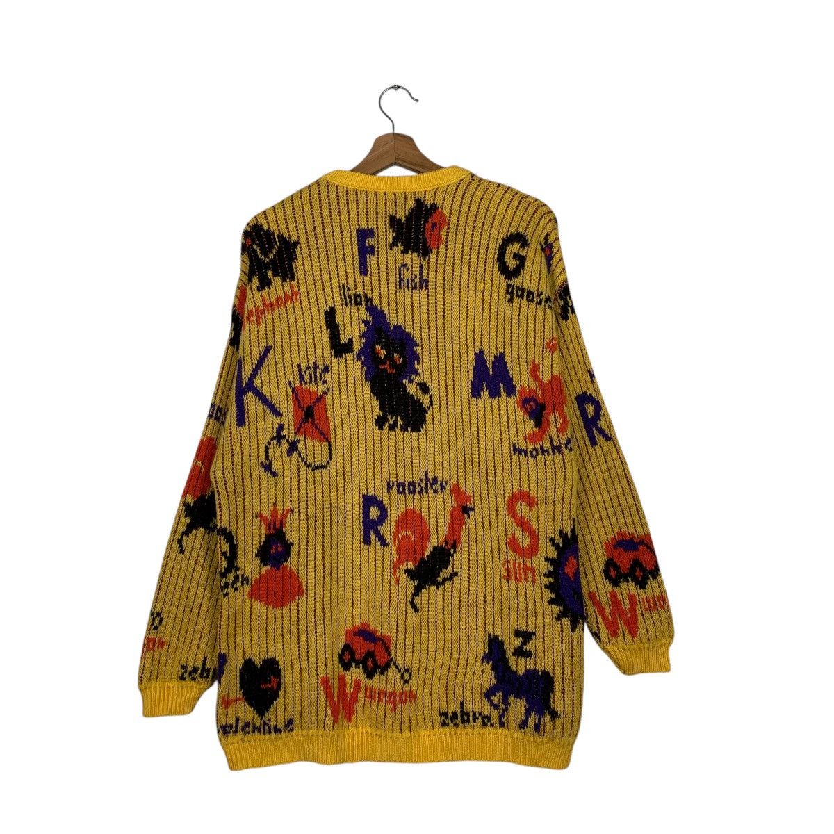 Benetton Vintage 80s Benetton Full Print Knitwear Sweater Size US M / EU 48-50 / 2 - 7 Thumbnail