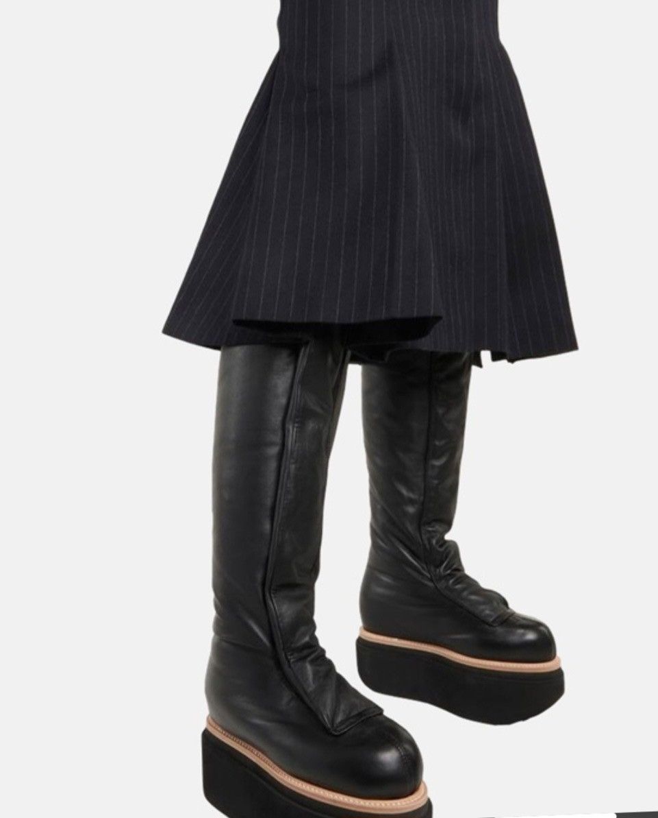 Sacai Sacai Leather Over The Knee Platforms Boots Size eu 39 Size US 9 / IT 39 - 19 Thumbnail