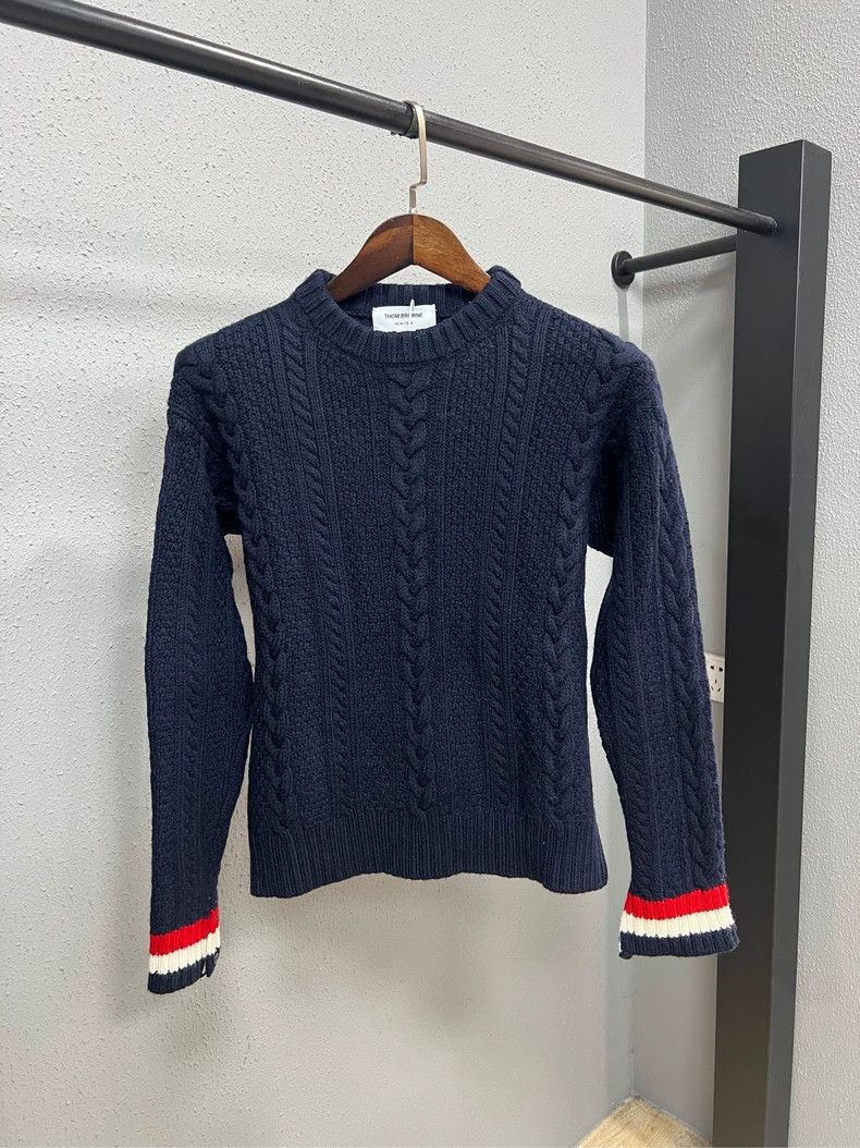 Thom Browne size2 Hemp knitted sweater