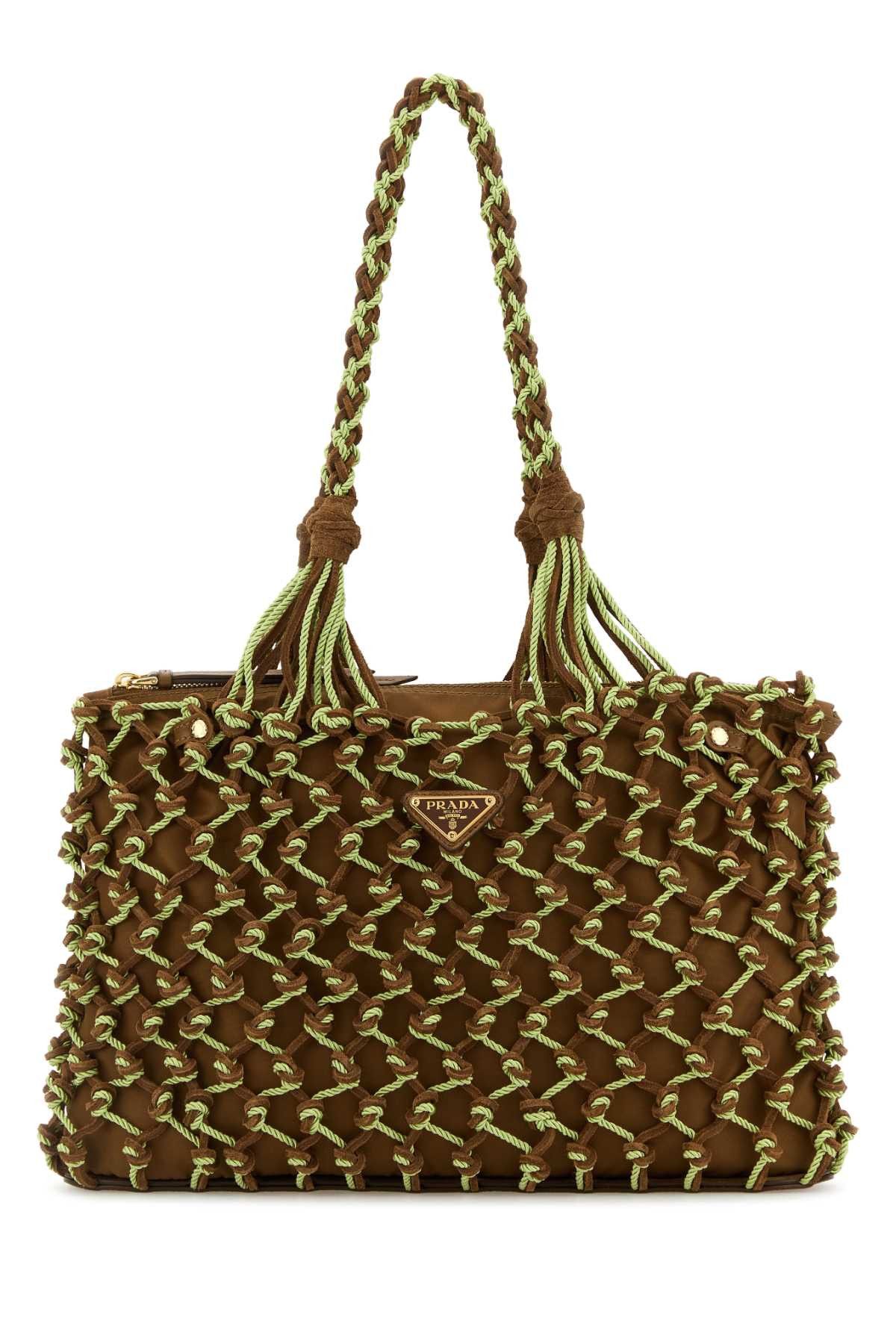 Prada Two-Tone Mesh Shopping Bag Size ONE SIZE - 1 Thumbnail