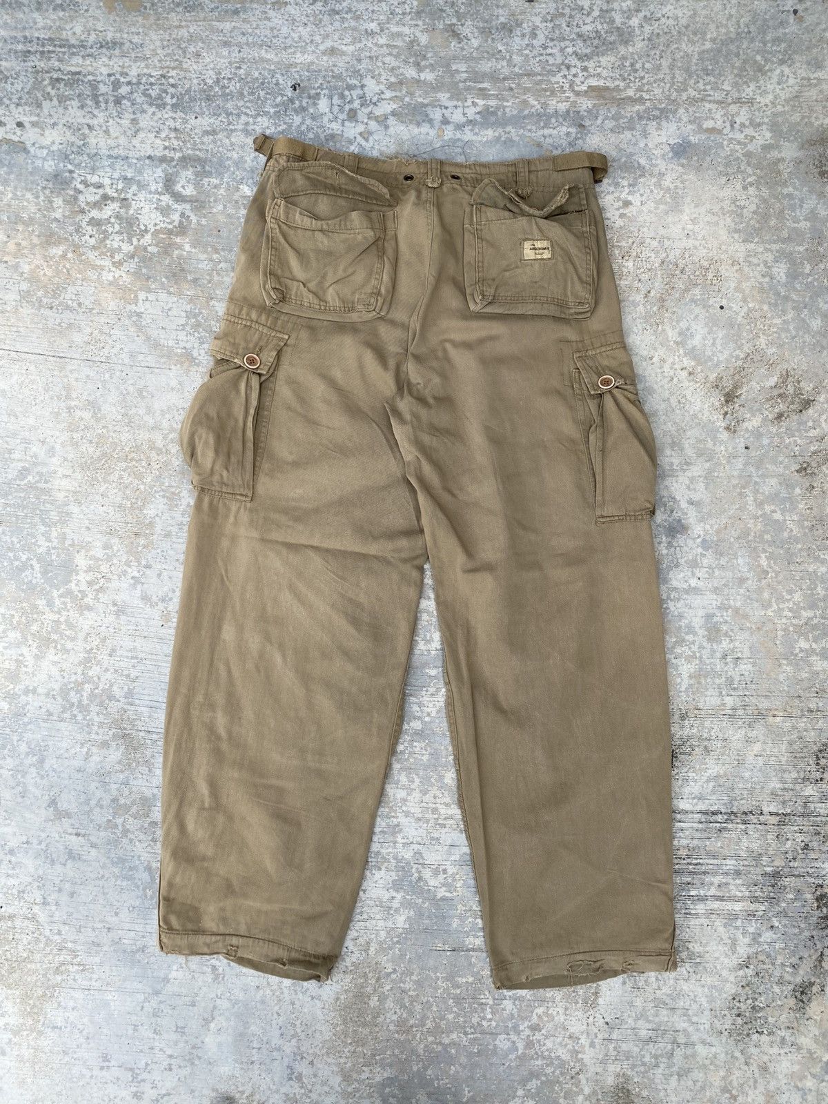 Abercrombie & Fitch Distressed Abercrombie baggy M65 cargo pants Size US 34 / EU 50 - 2 Thumbnail